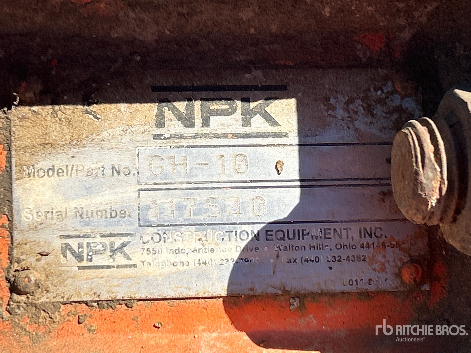 2016 NPK GH10 HAMMER