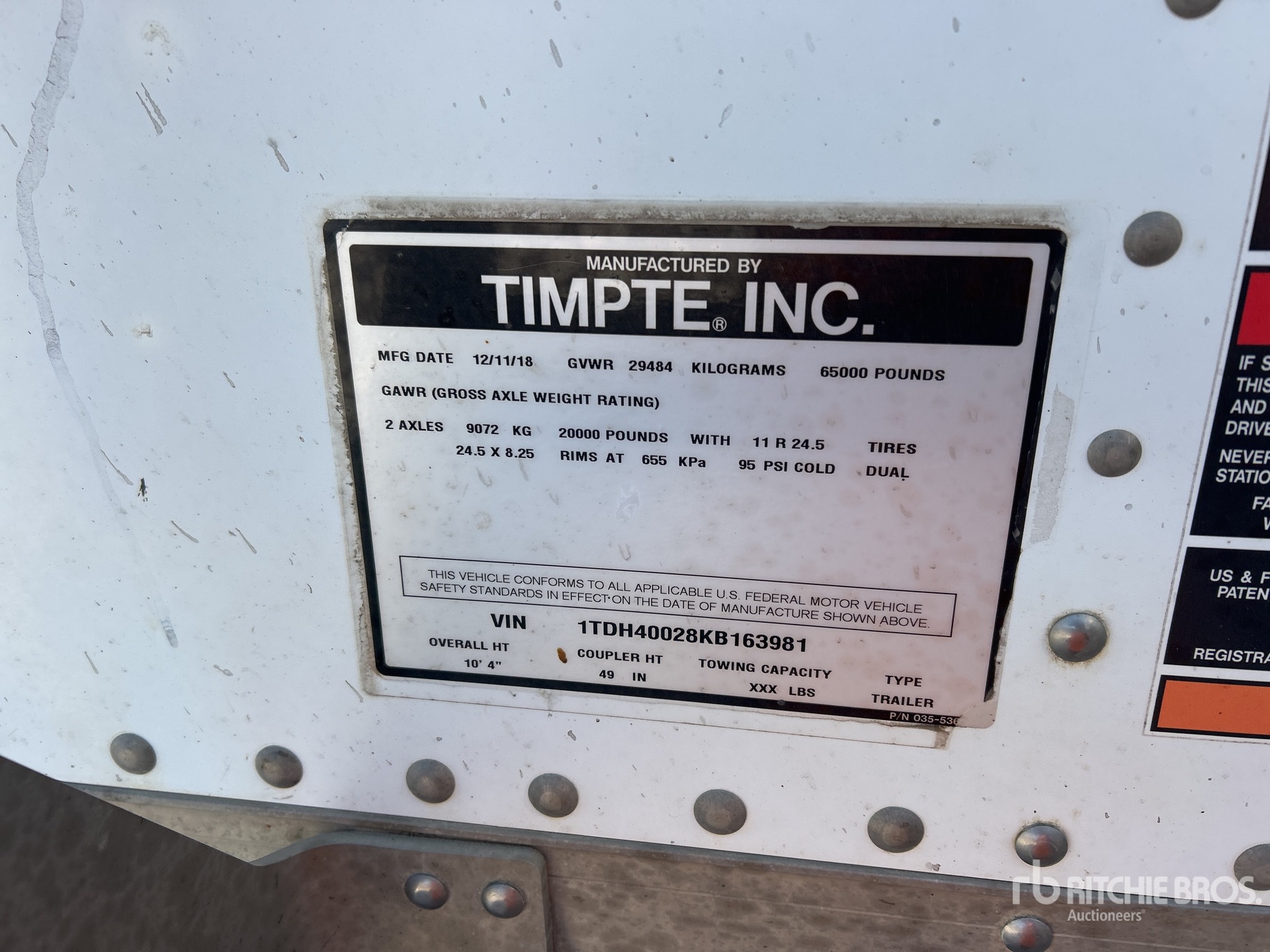 2019 Timpte SUPER HOPPER
