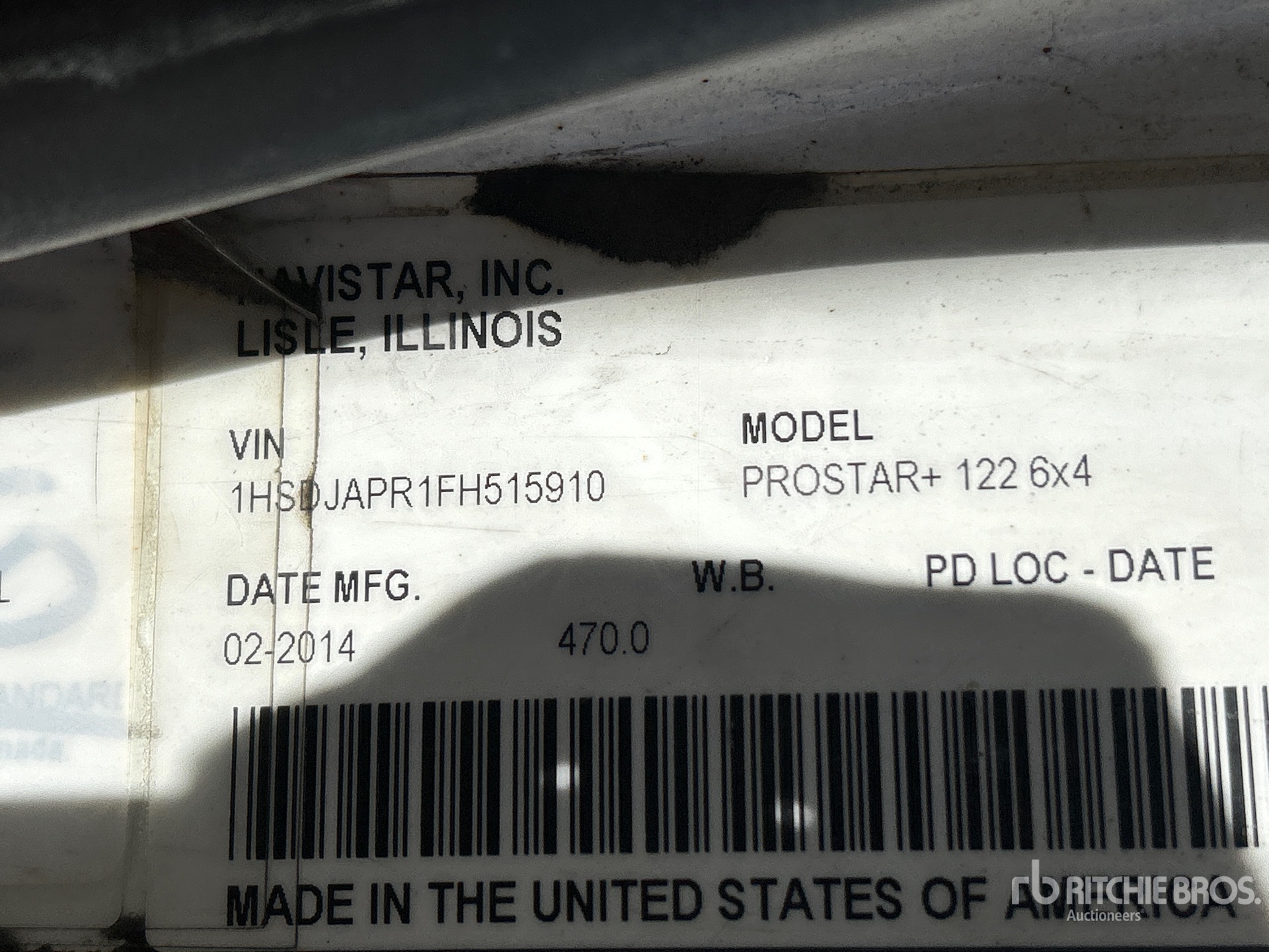 2015 International PROSTAR+