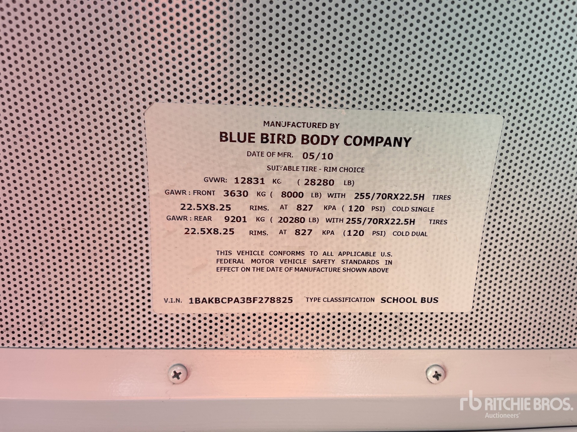 2011 Bluebird 4x2 12-Seat School