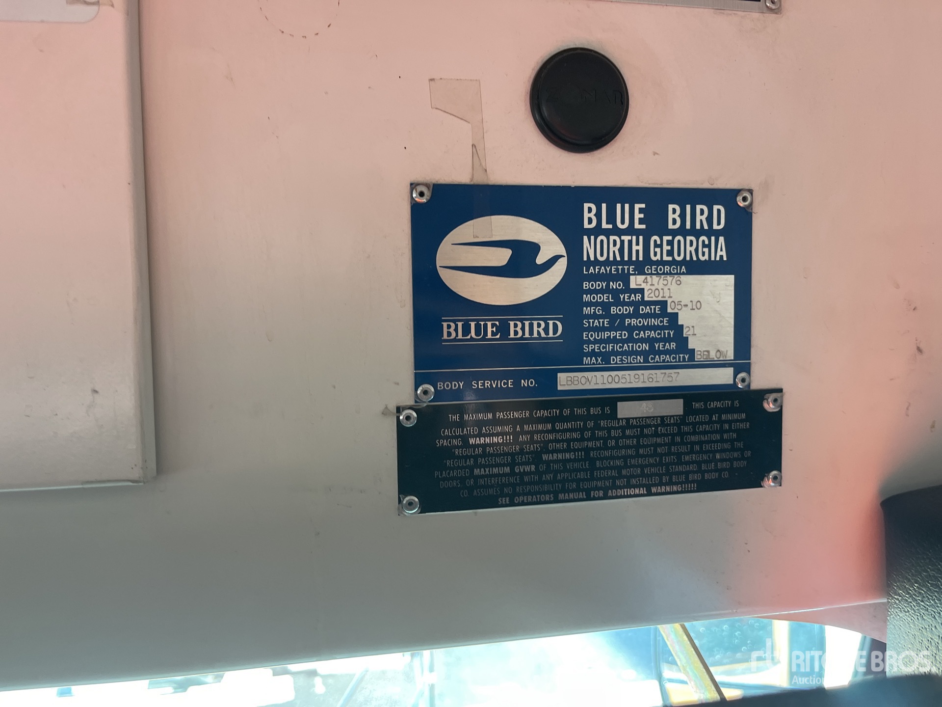 2011 Bluebird 4x2 12-Seat School