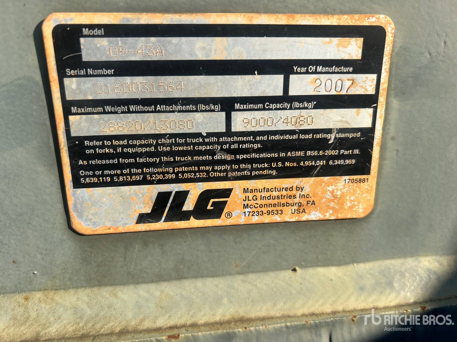 2007 JLG G9-43A