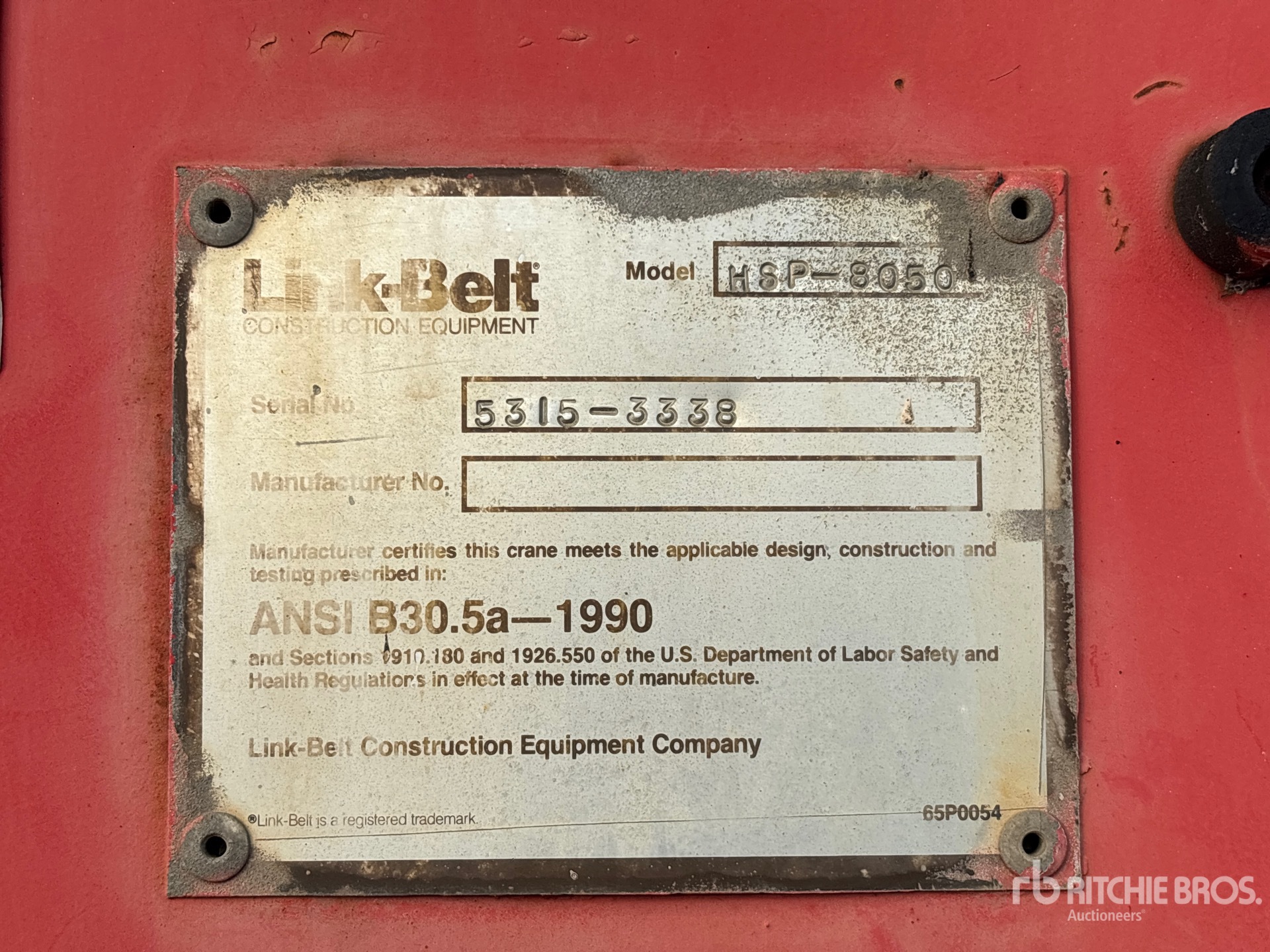 Link-Belt HSP-8050-50T