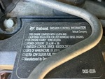 Moteur with Emission Label