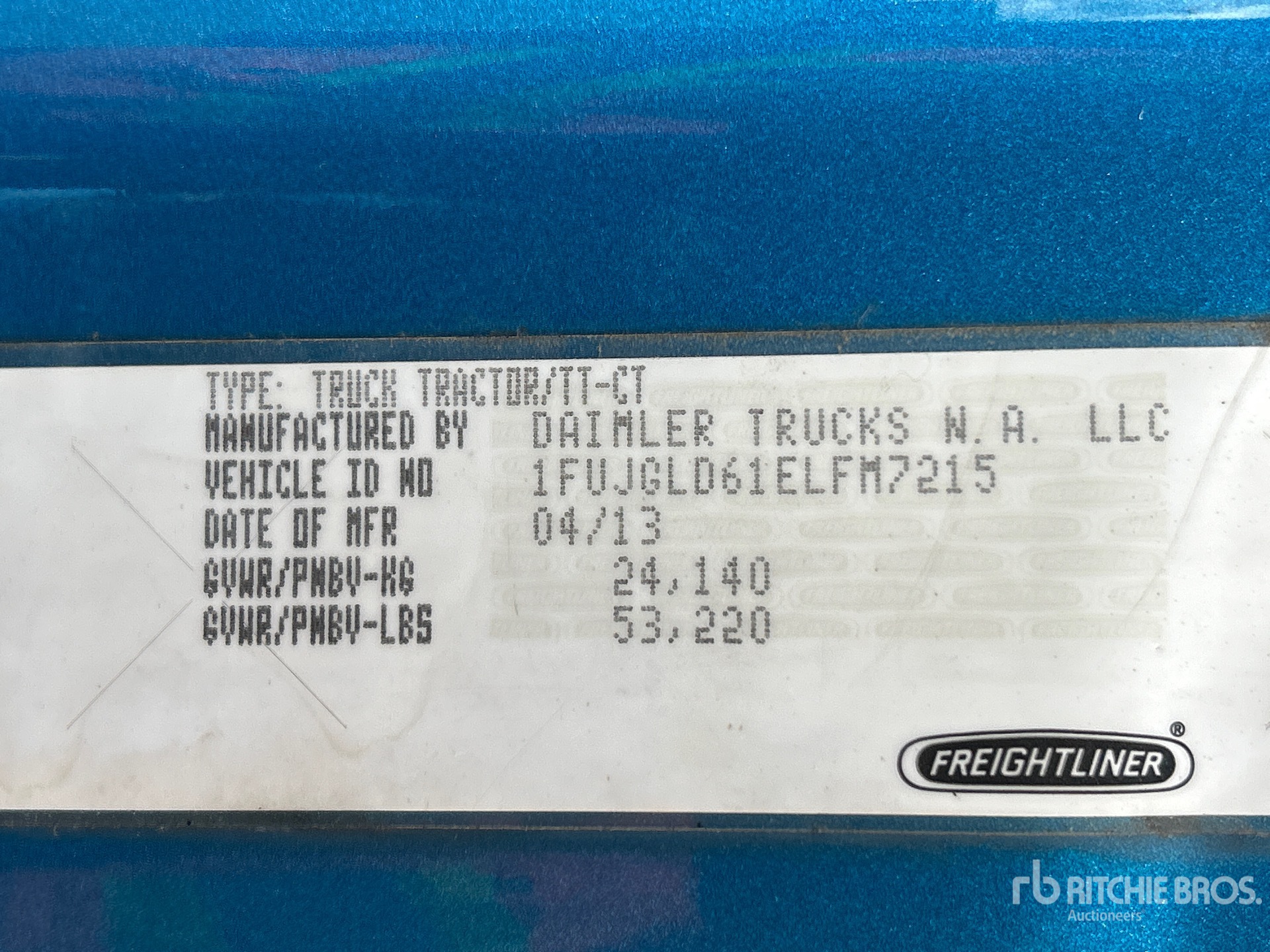 2014 Freightliner CASCADIA 125