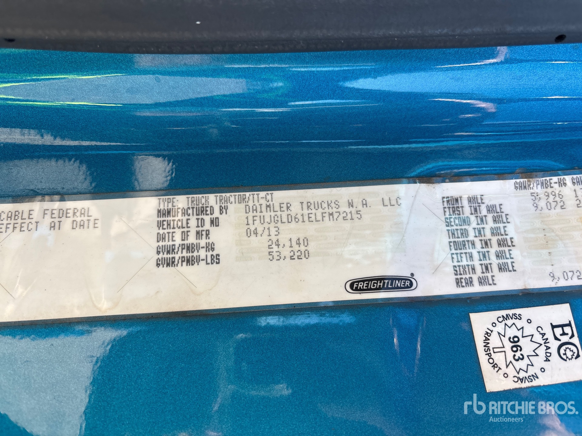2014 Freightliner CASCADIA 125