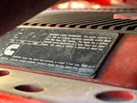 Engine with Emission Label