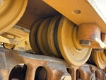 Undercarriage with Left Track Rollers