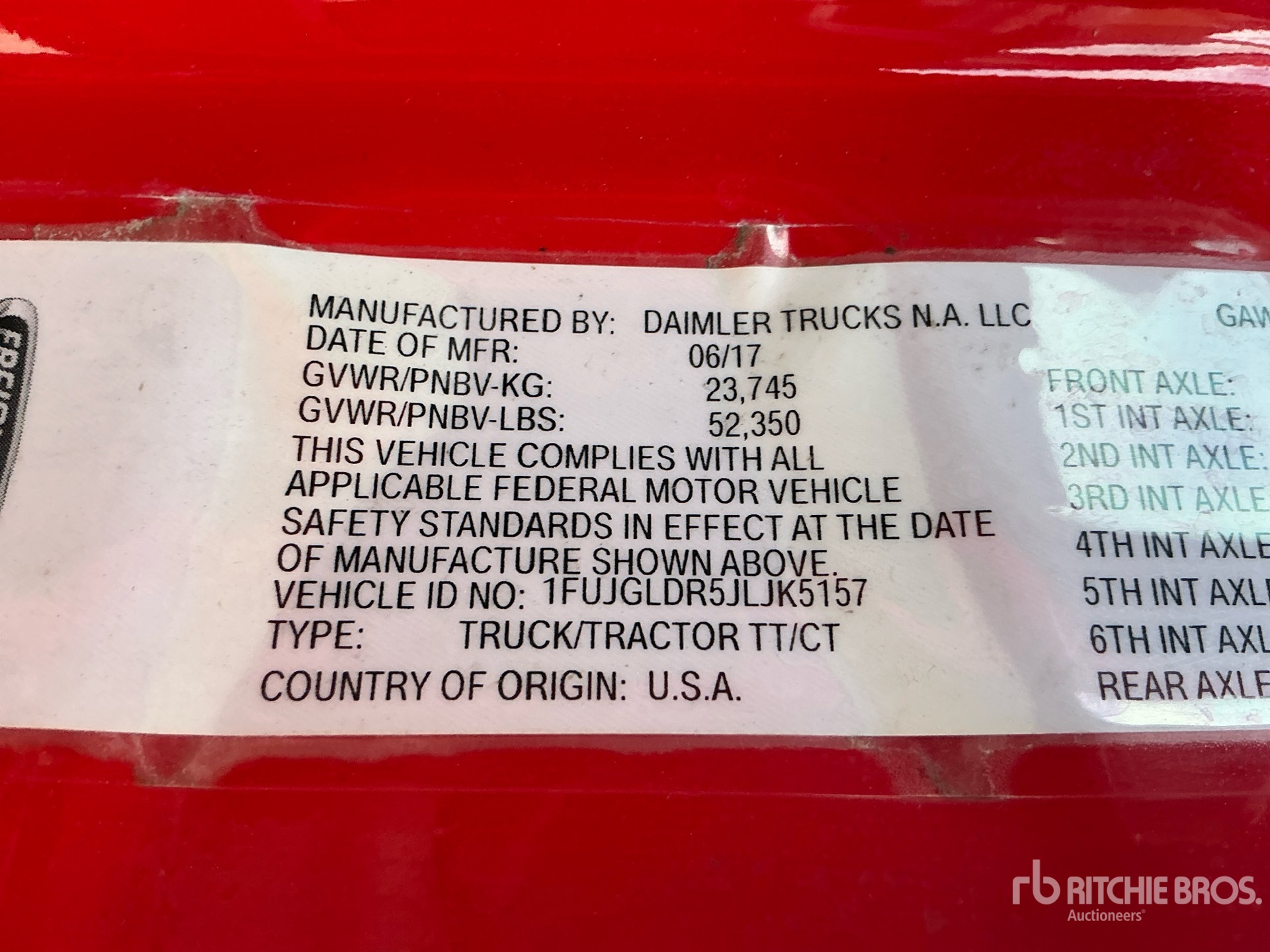 Photo of 2018 Freightliner CASCADIA 125