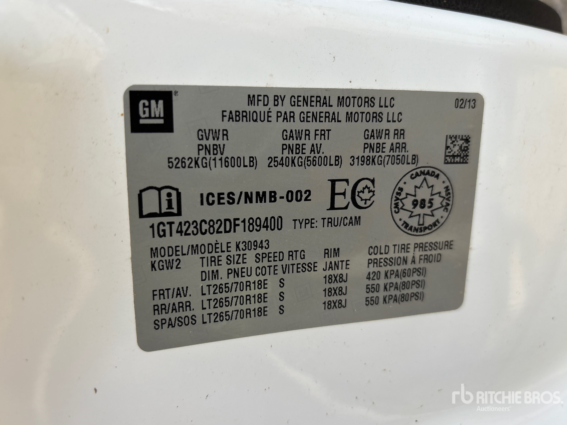 2013 GMC SIERRA 3500
