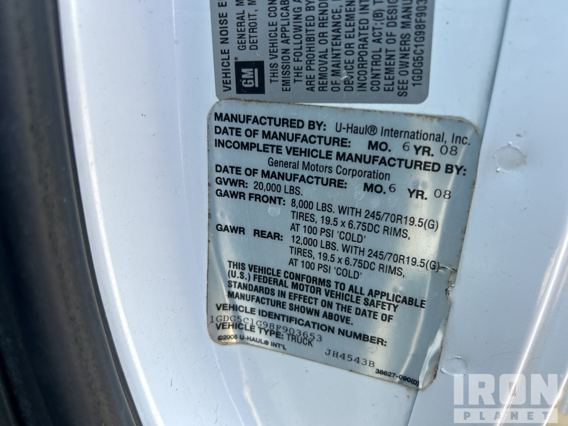 2008 GMC C5500