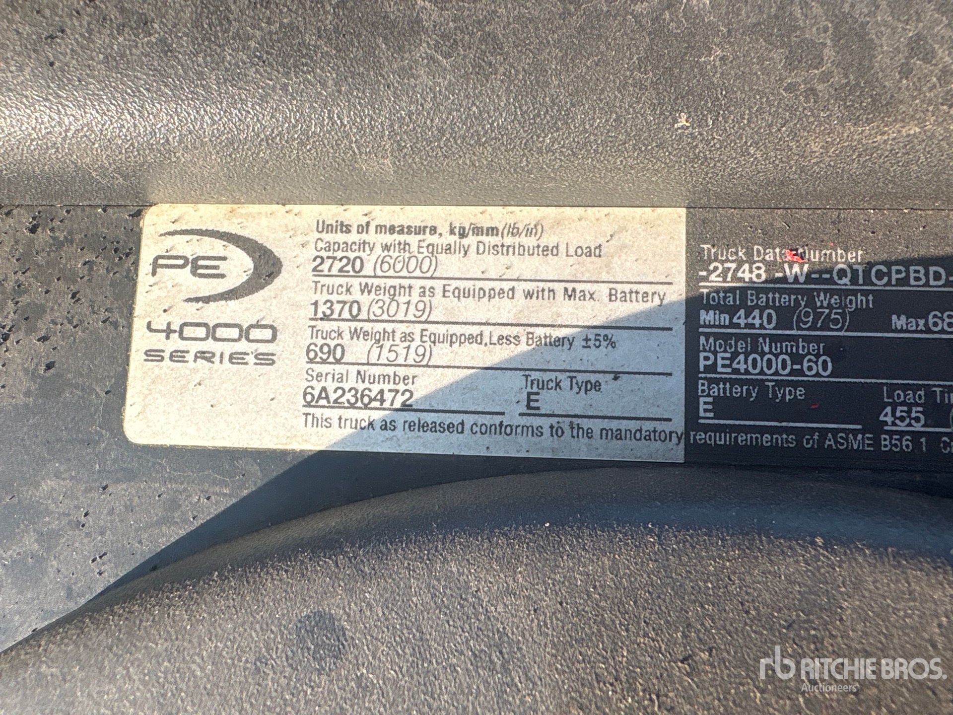 2006 Crown PE4000-60
