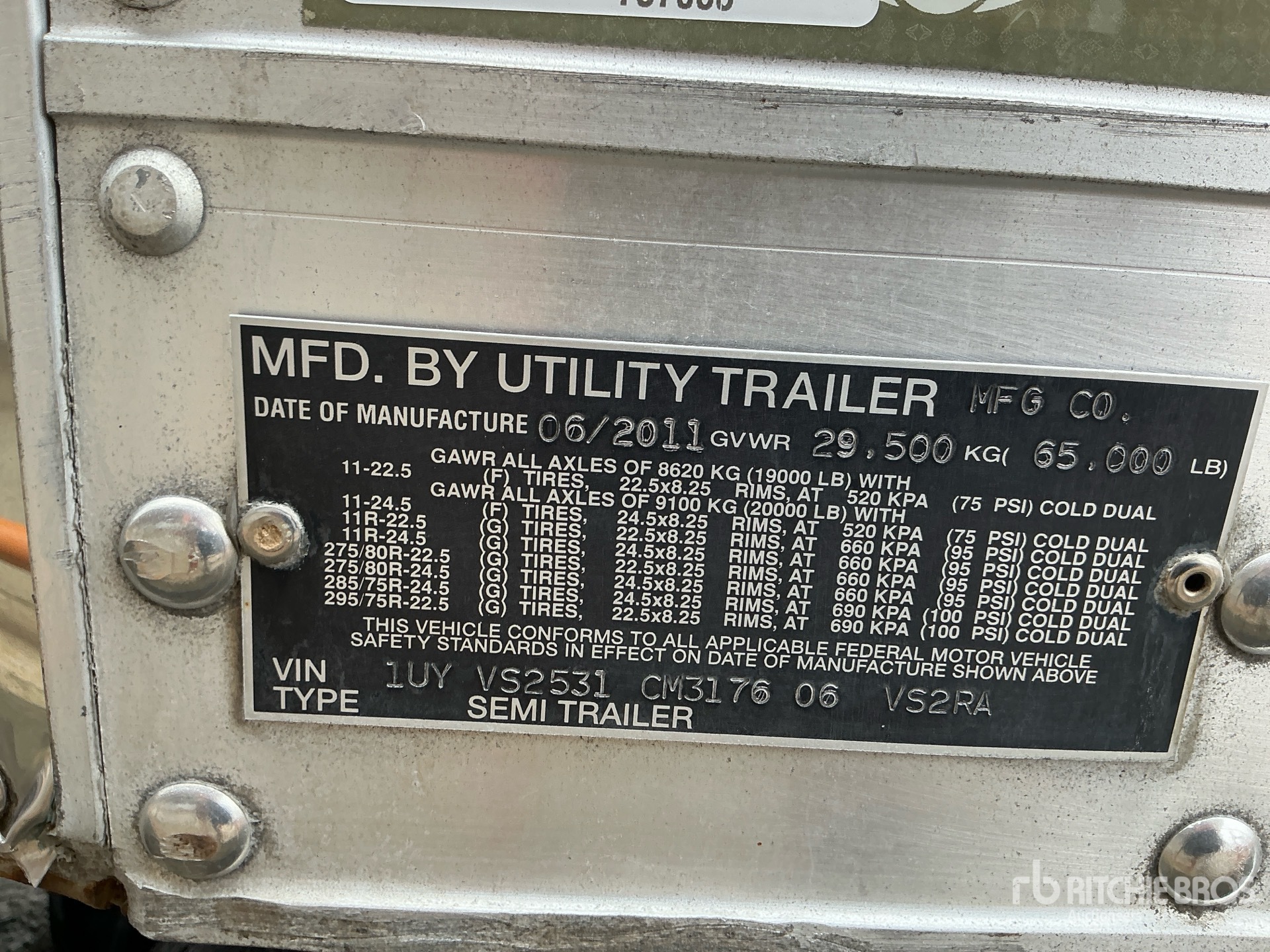 2012 Utility VS2RA