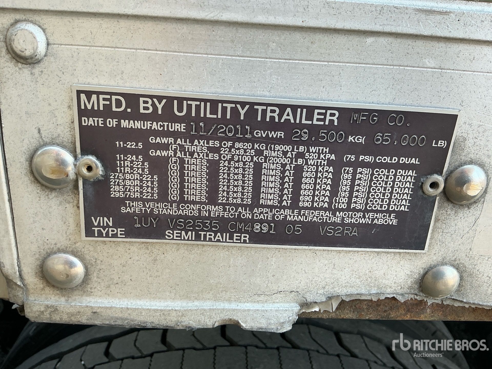 2012 Utility VS2RA