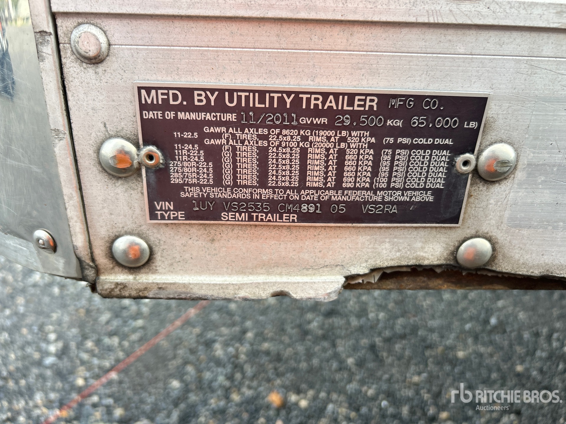 2012 Utility VS2RA