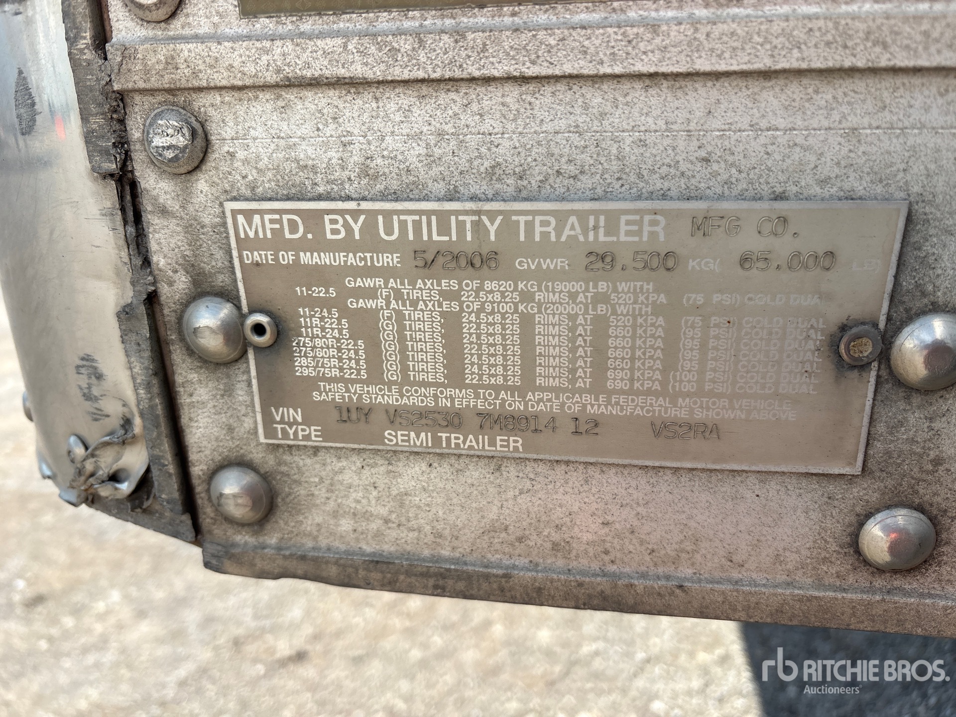 2007 Utility 53 FT X 102 IN T/A