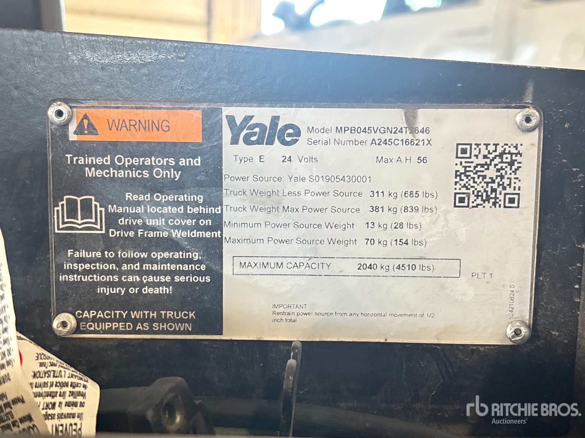 Yale MPB045VG
