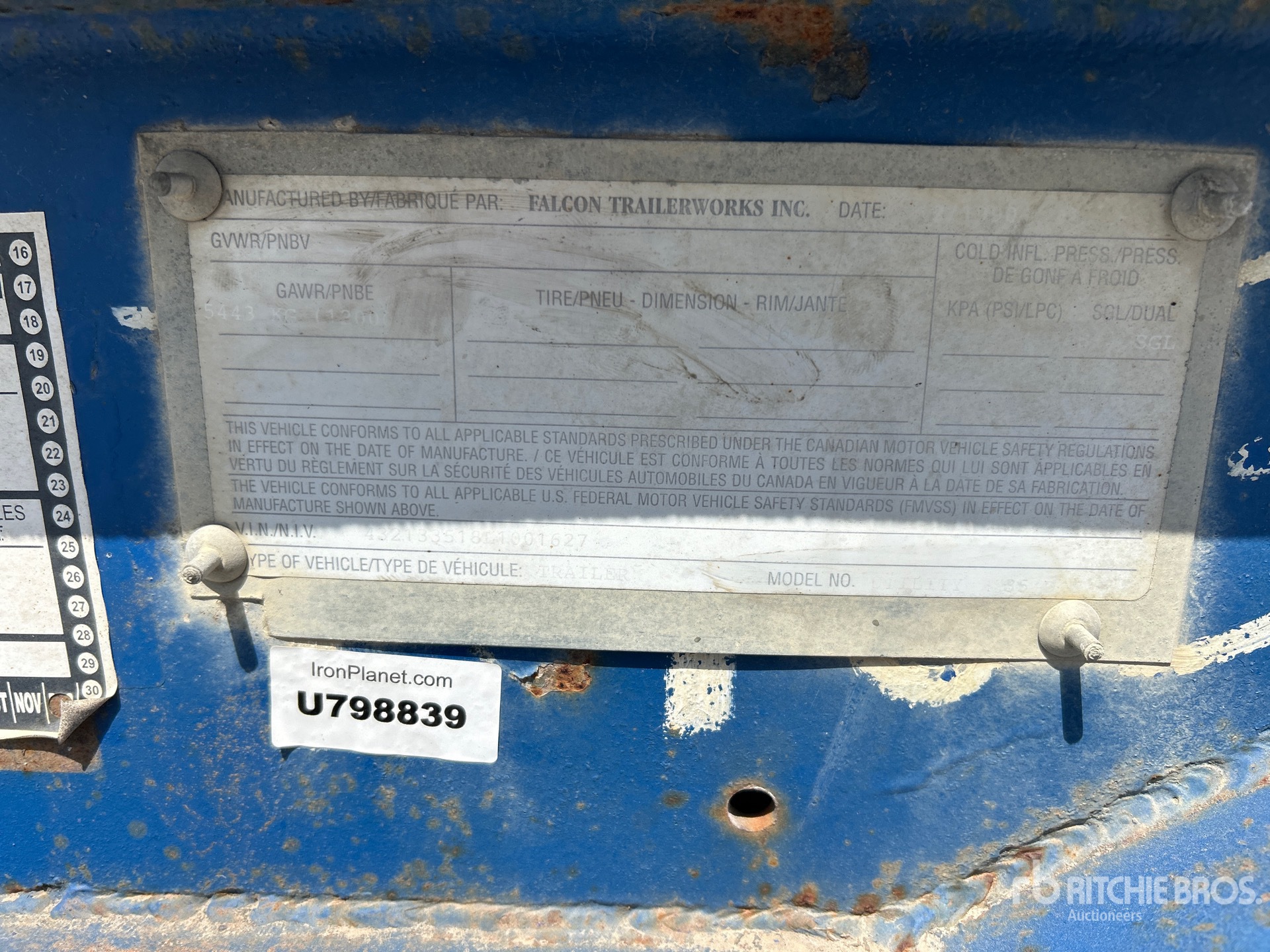 1990 Falcon 35 ft S/A (Inoperable)