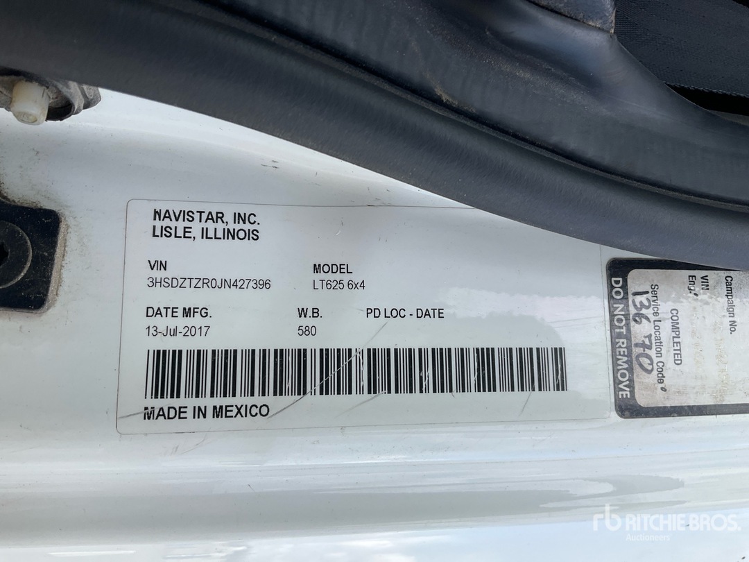 2018 International LT625