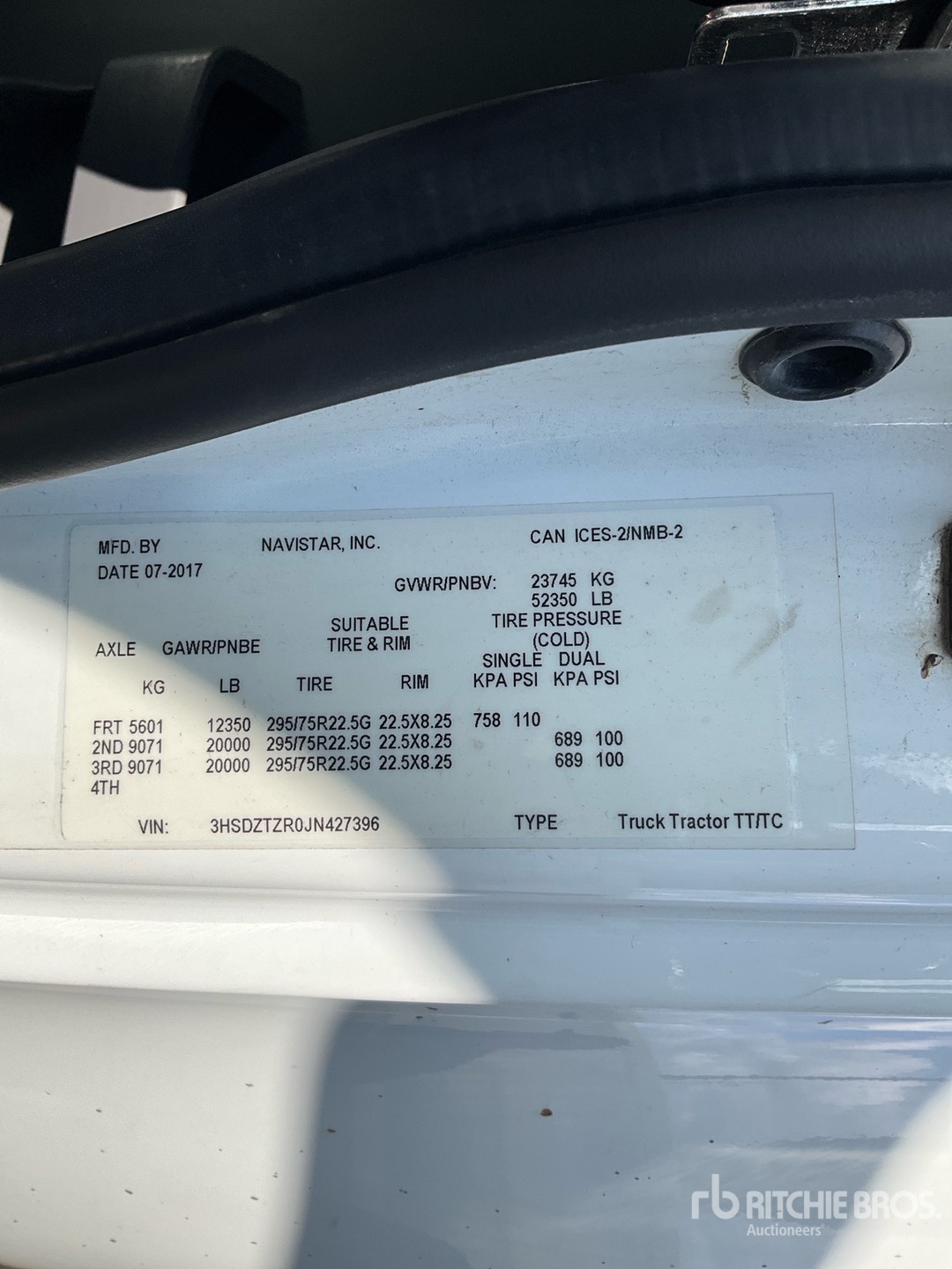 2018 International LT625