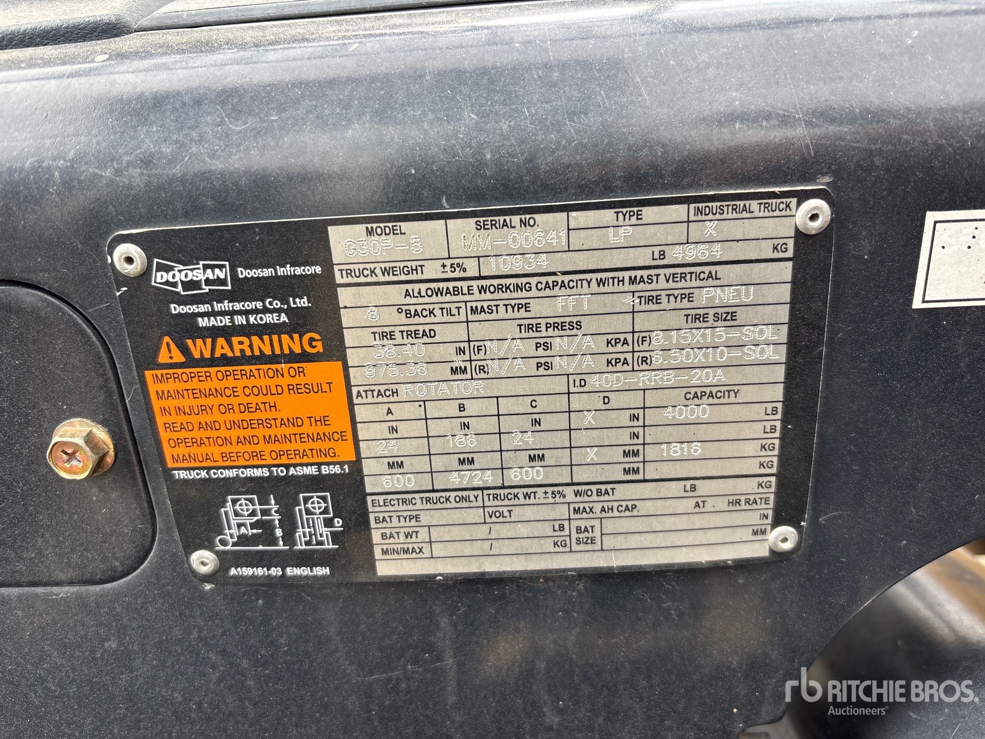 2009 Doosan G30P-5