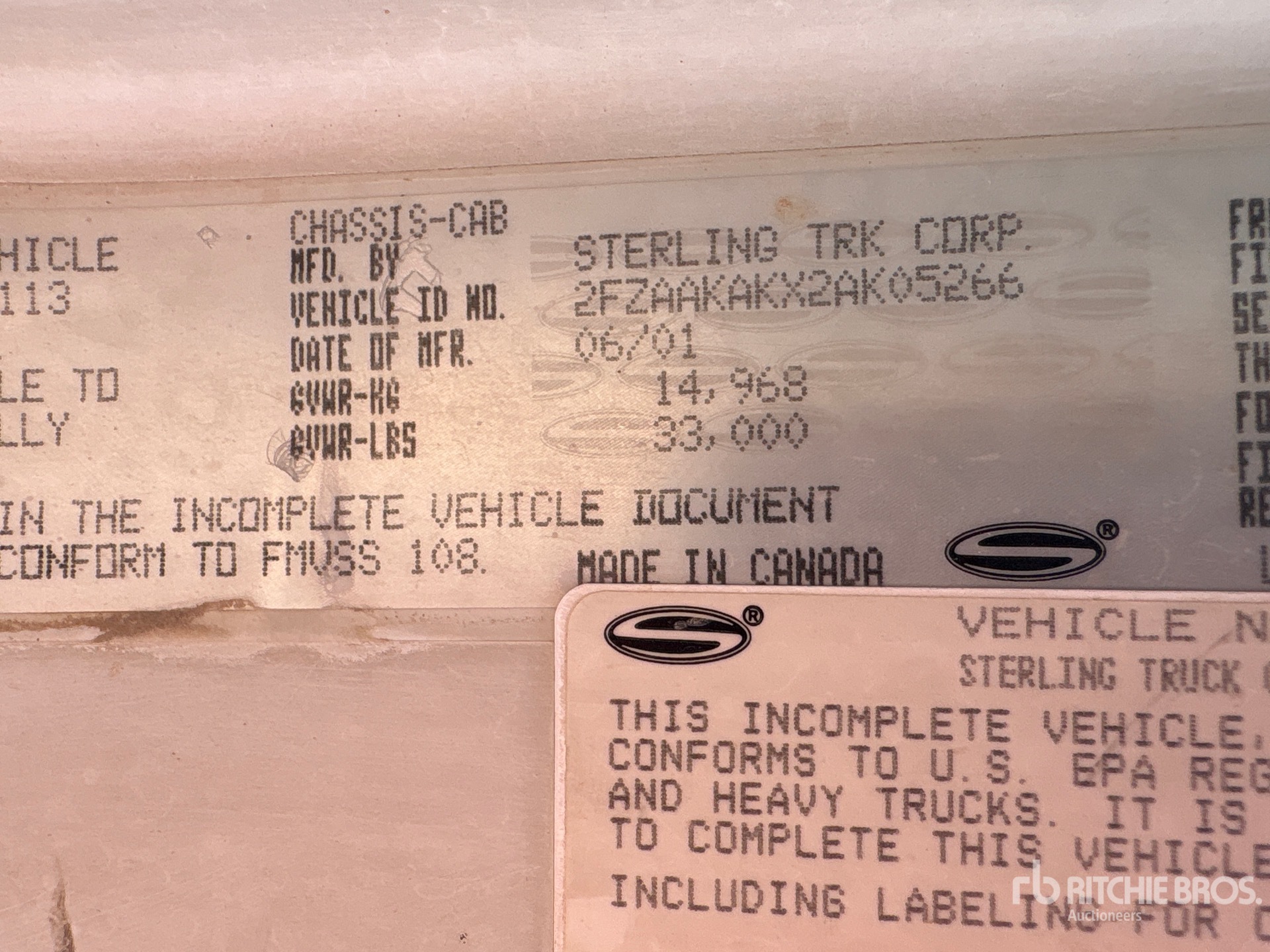 2002 Sterling M7500