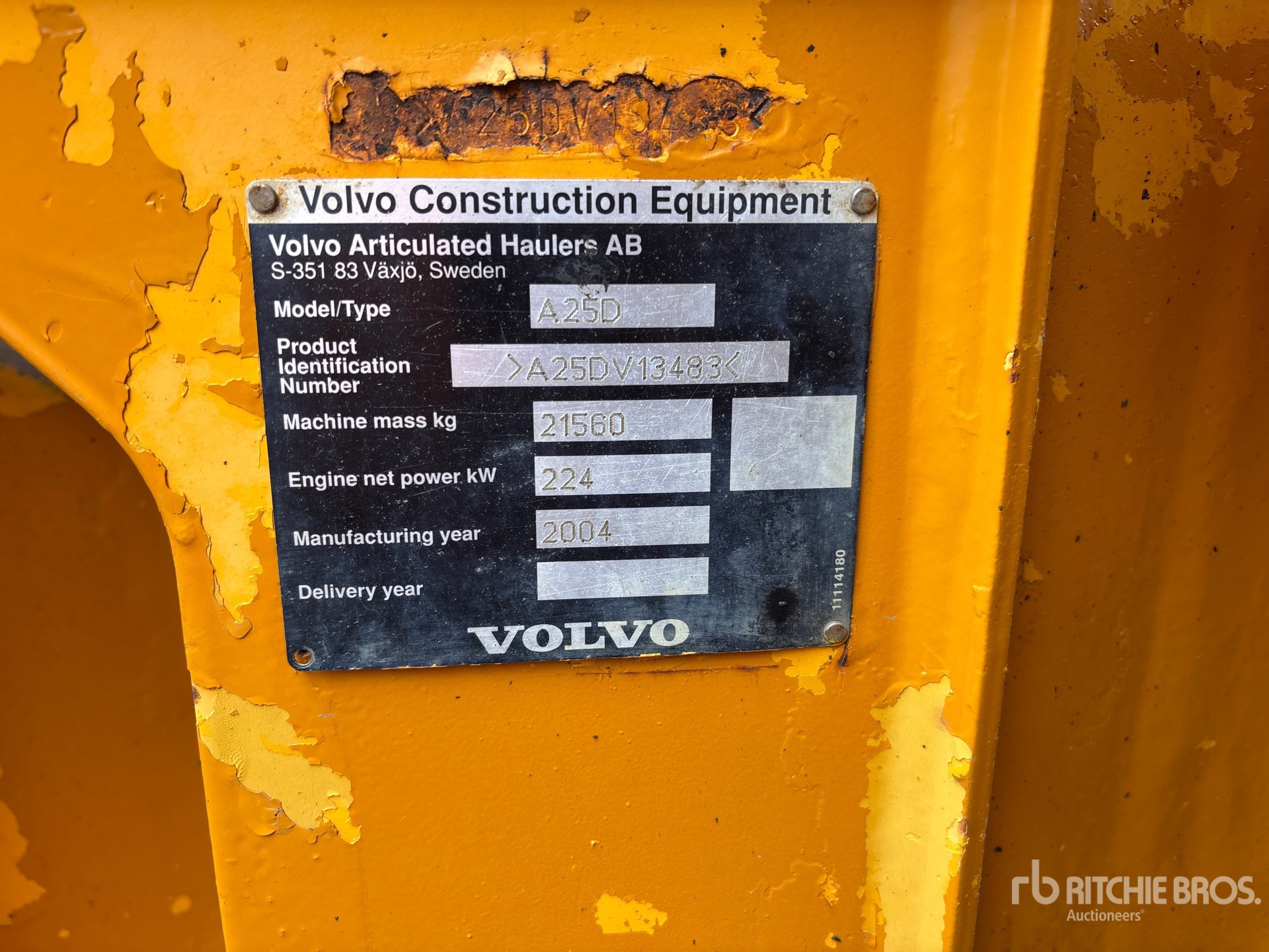 2004 Volvo A25D