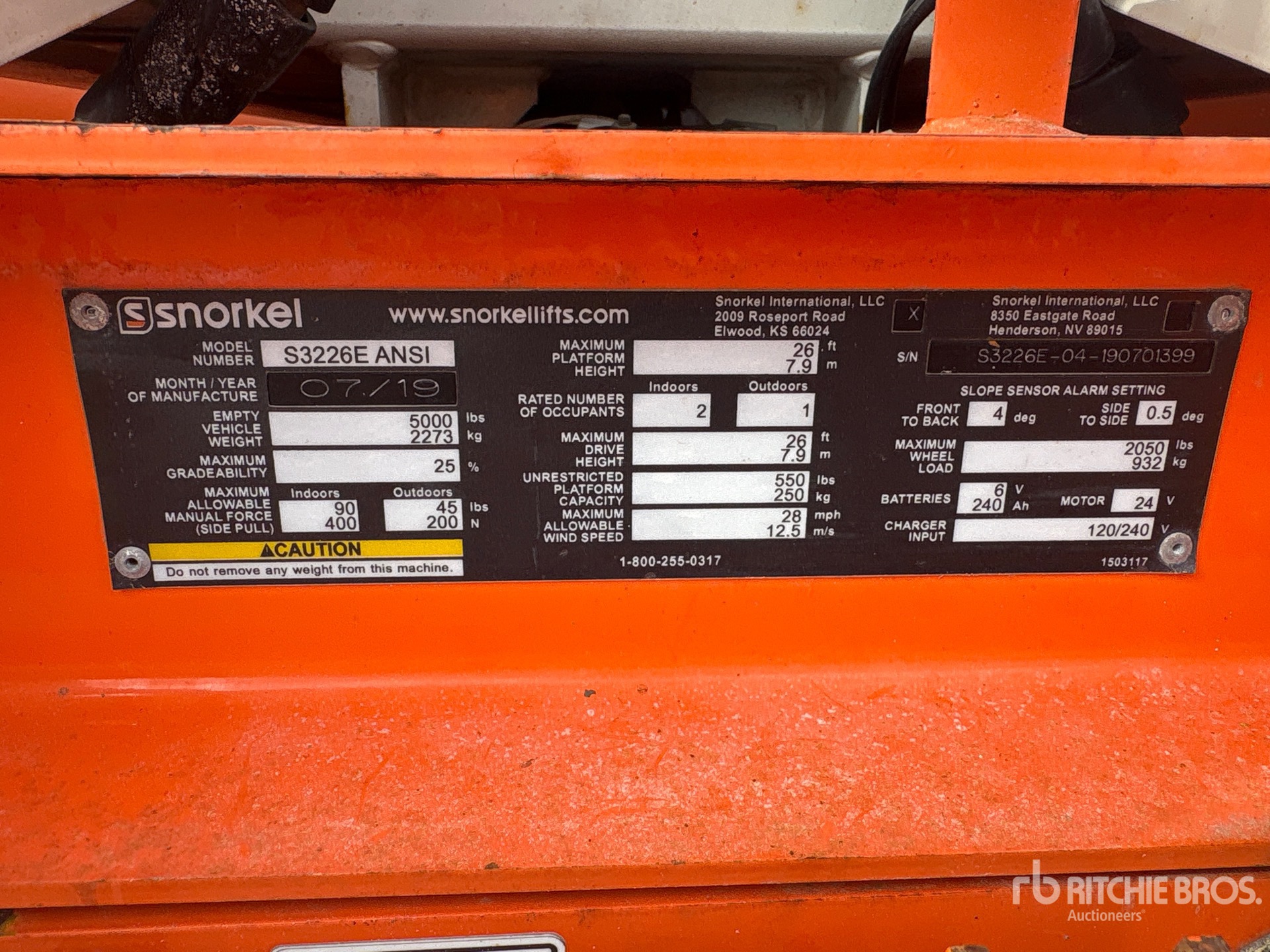 2019 Snorkel S3226E