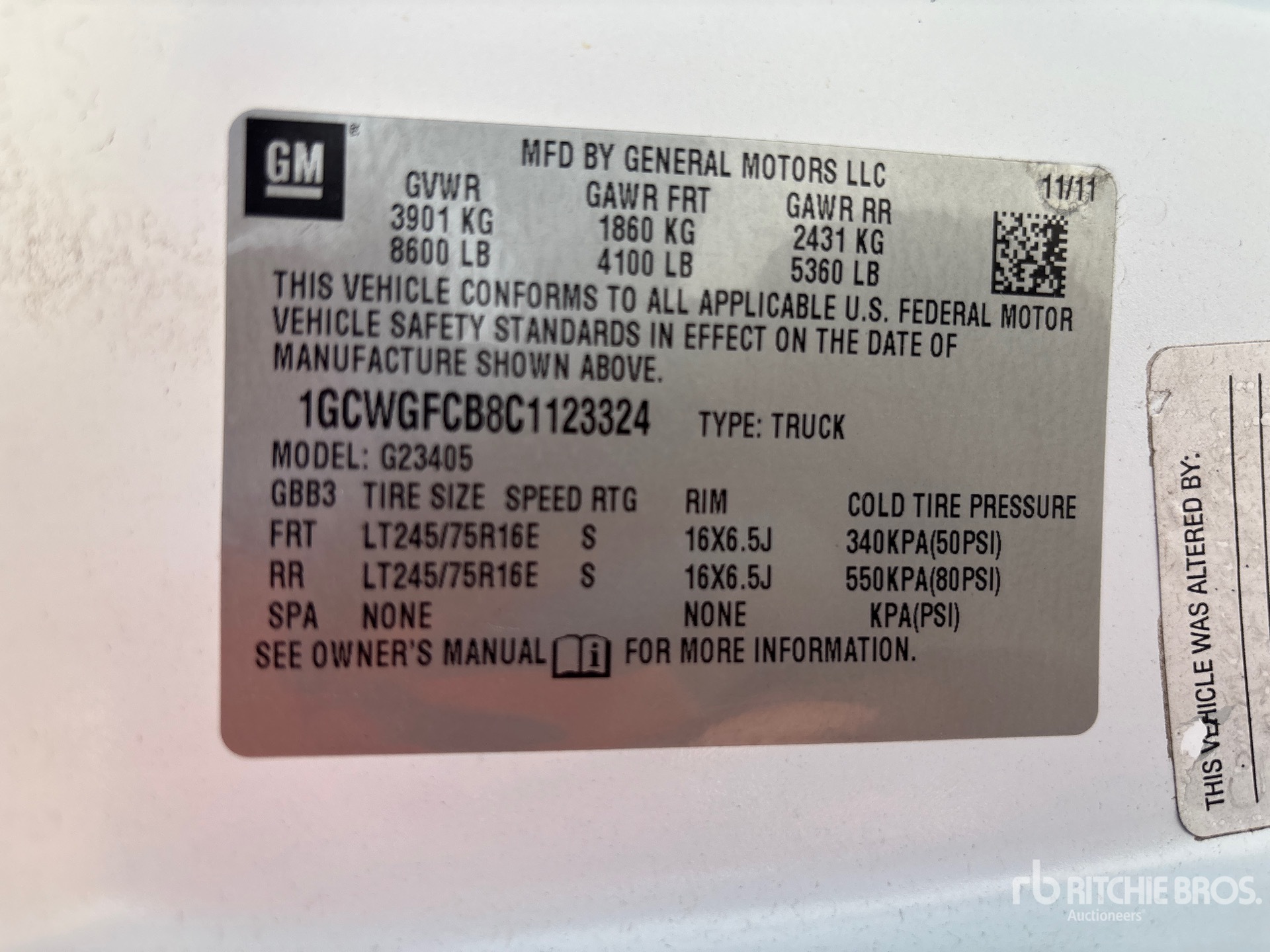 2012 Chevrolet EXPRESS 2500