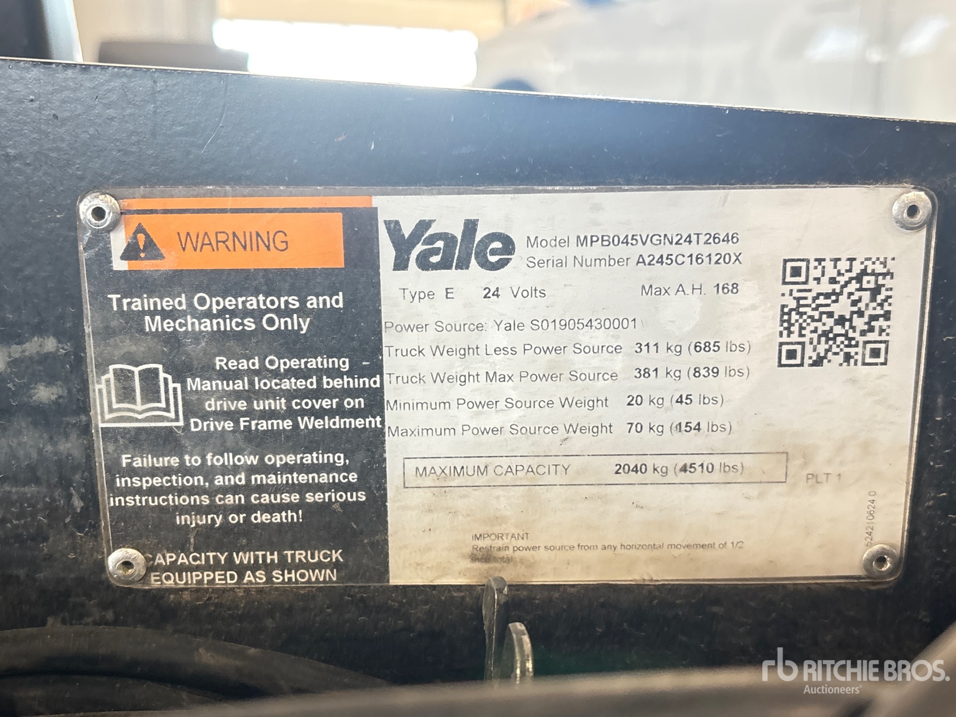 2023 Yale MPB045VGN24T264