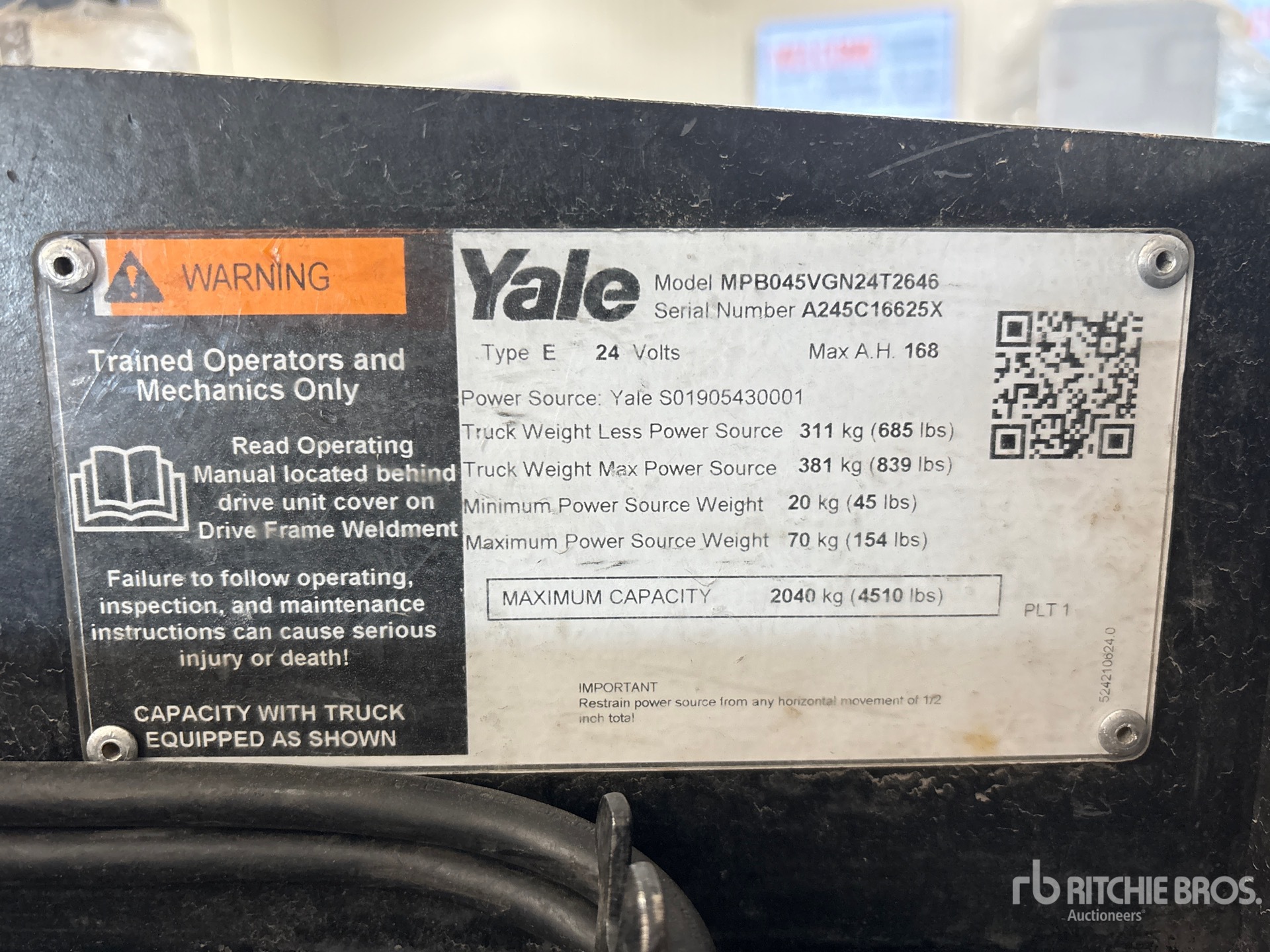 Yale MPB045VG