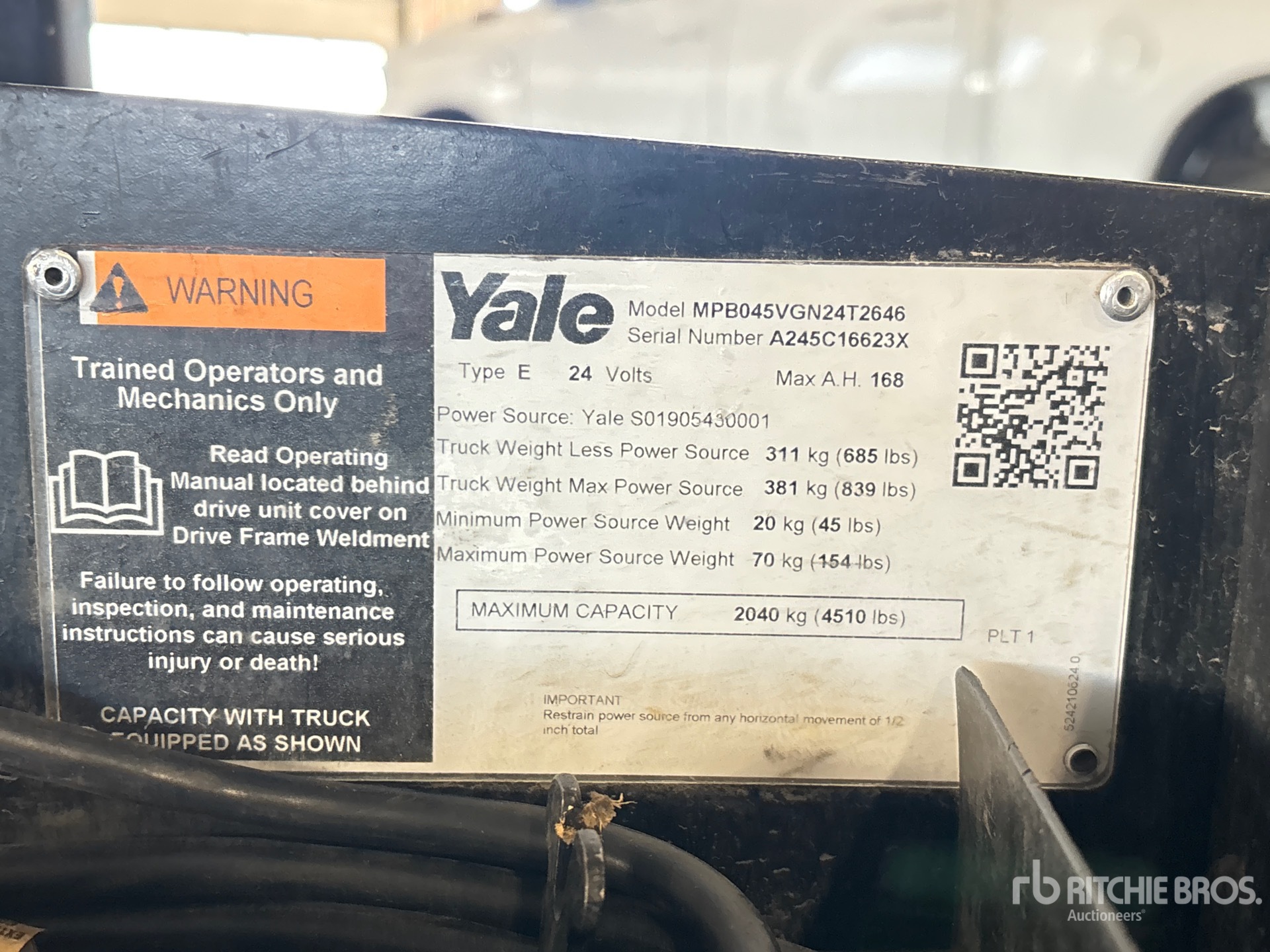 Yale MPB045VG