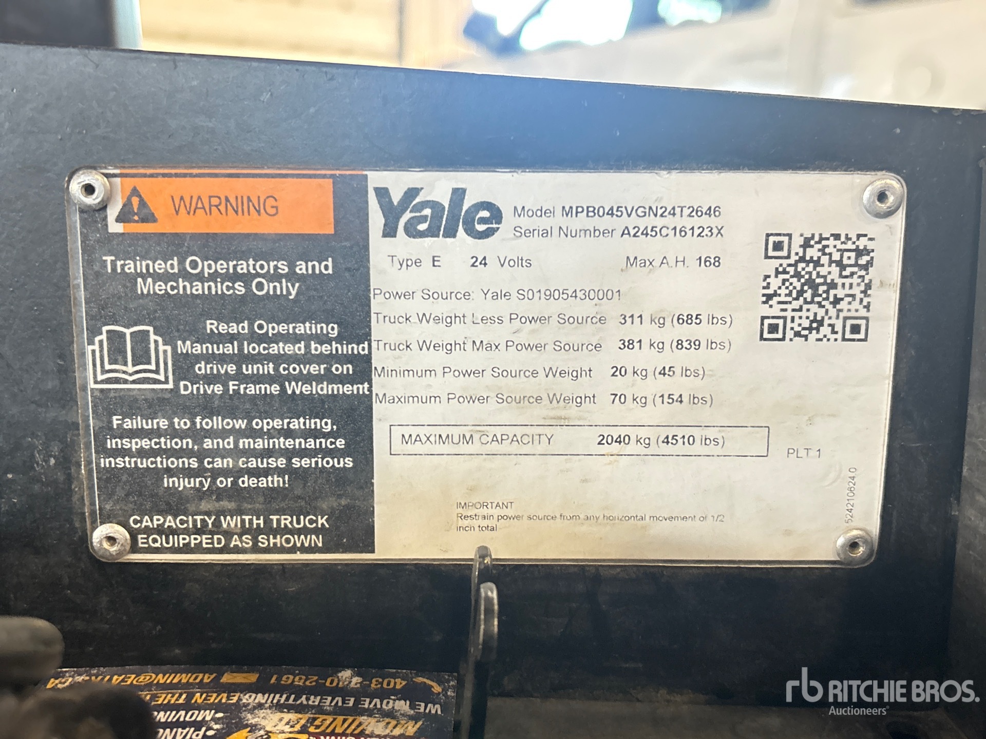 Yale MPB045VG