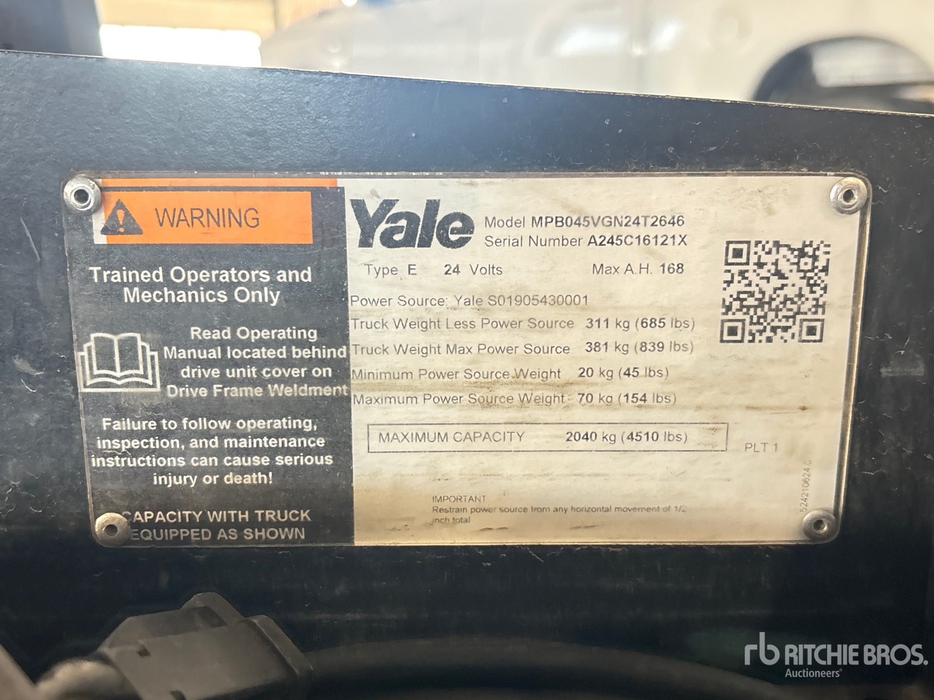 2023 Yale MPB045VGN24T264