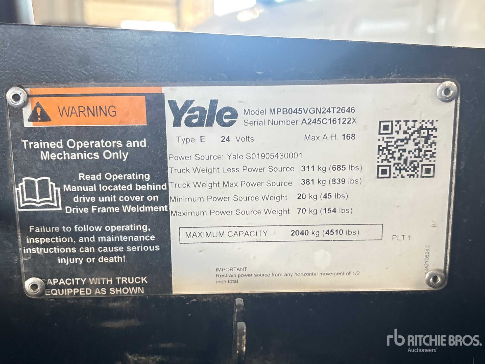Yale MPB045VG