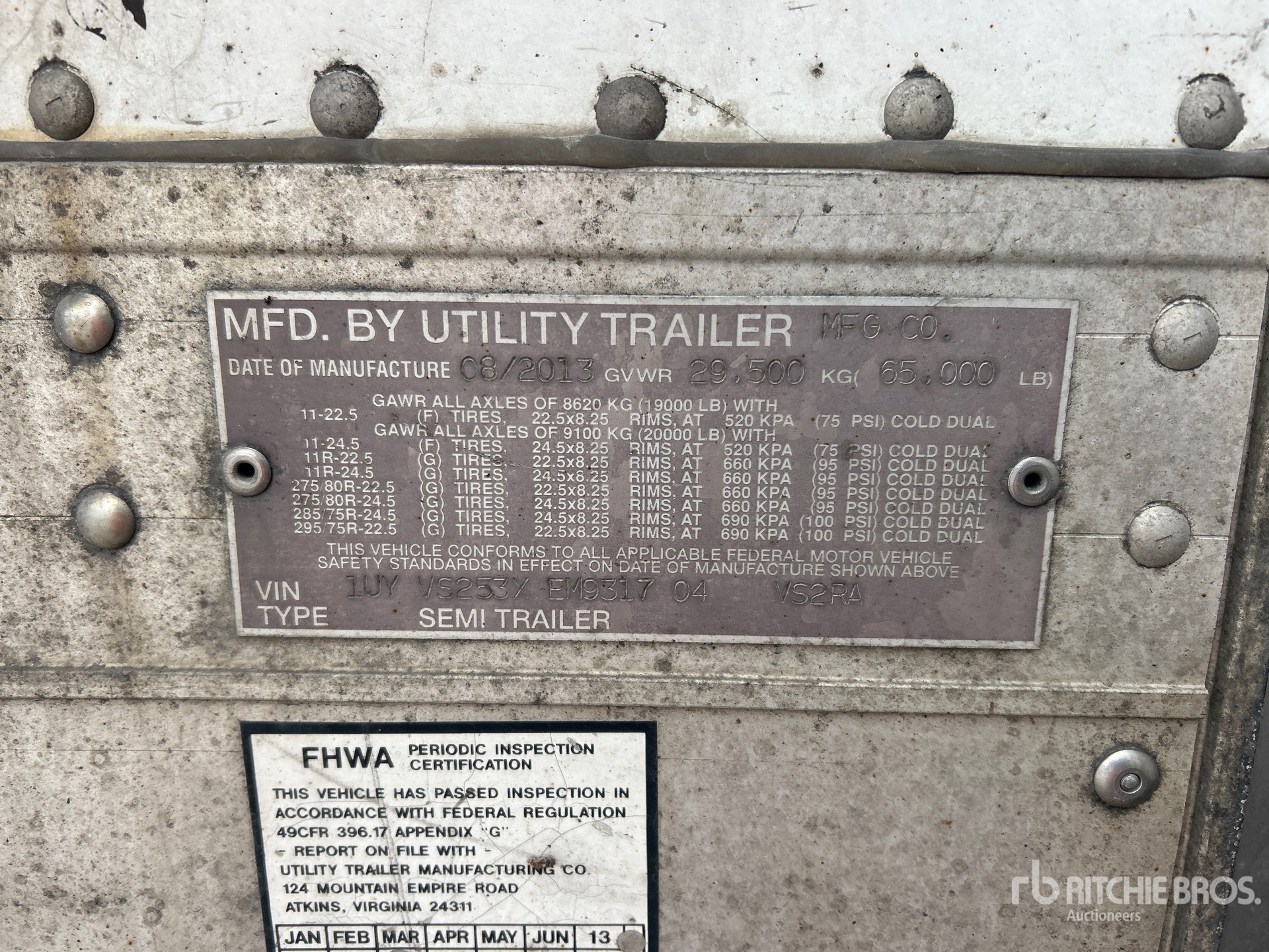 2014 Utility VS2RA