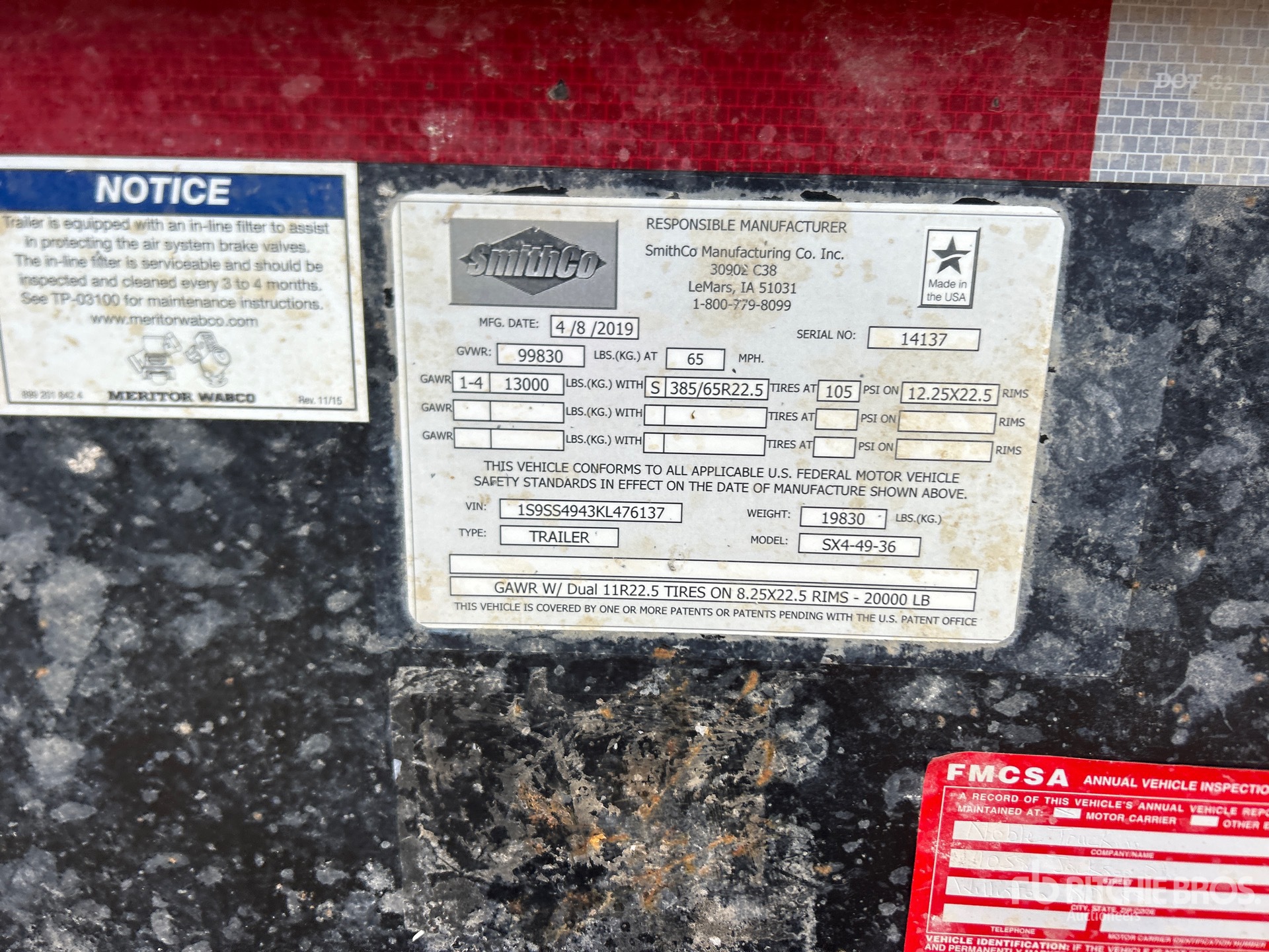 2019 Smithco SX4-49-36