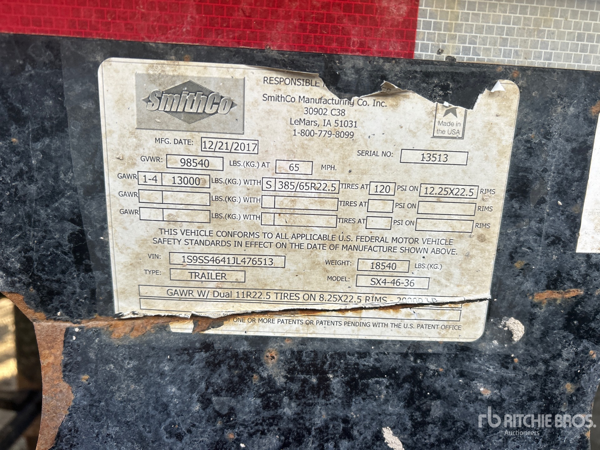 2018 Smithco SX4-4636