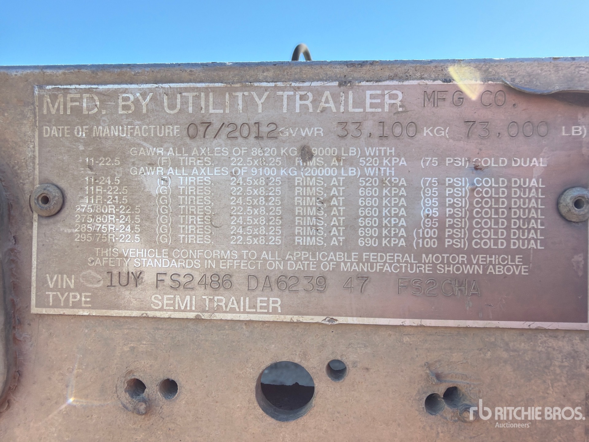 2013 Utility FS2CHA