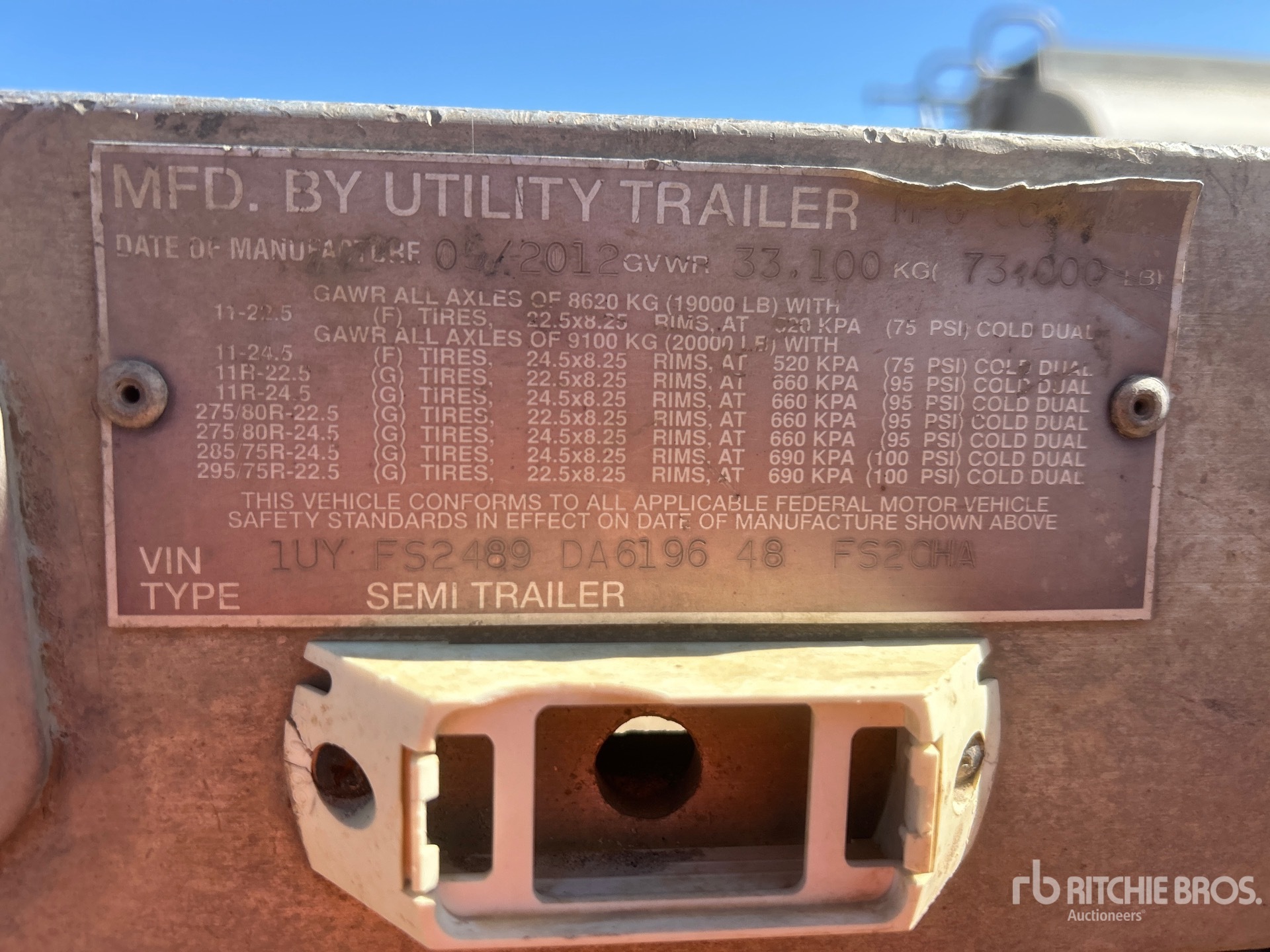 2013 Utility FS2CHA