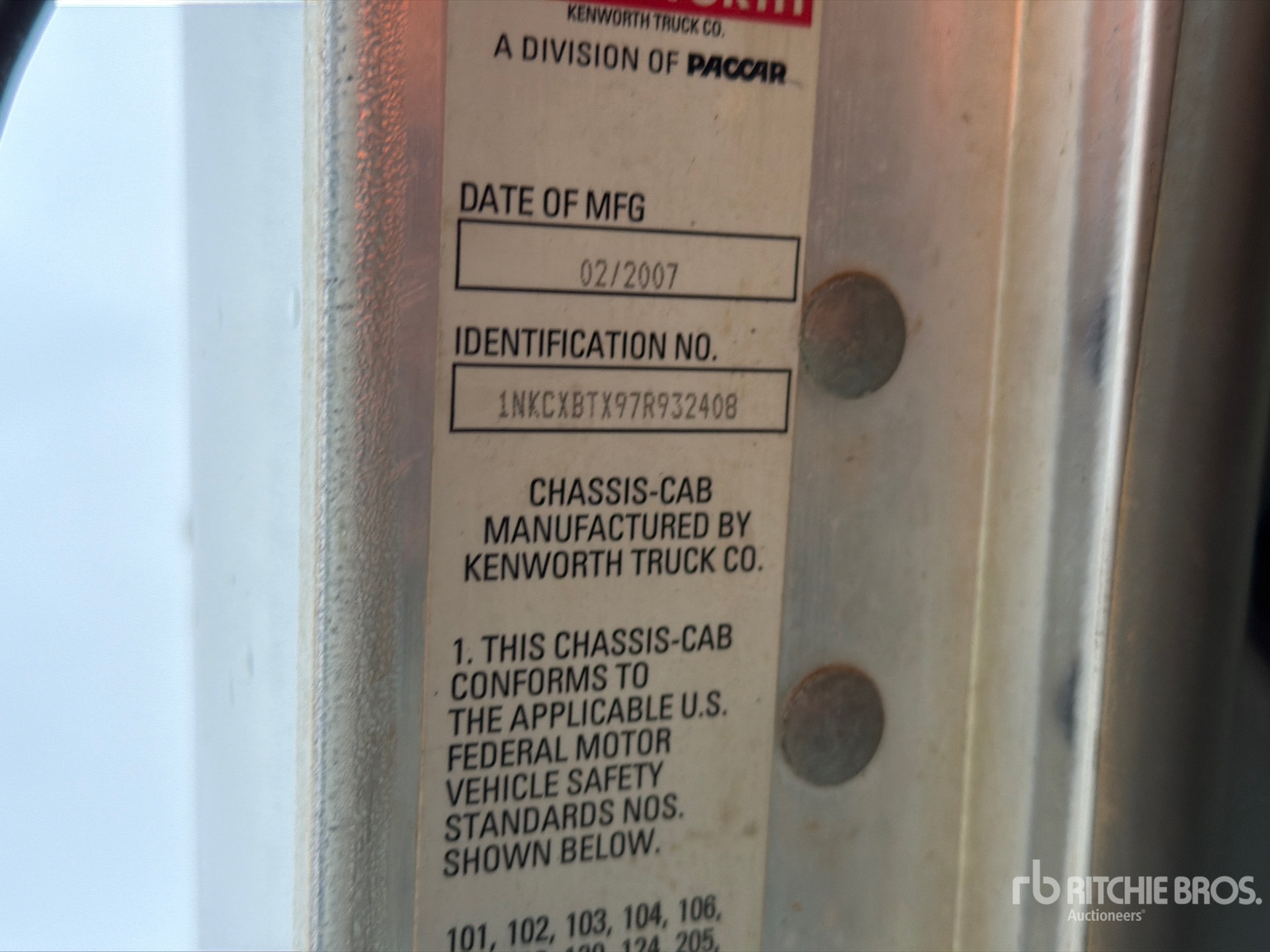 2007 Kenworth C500B