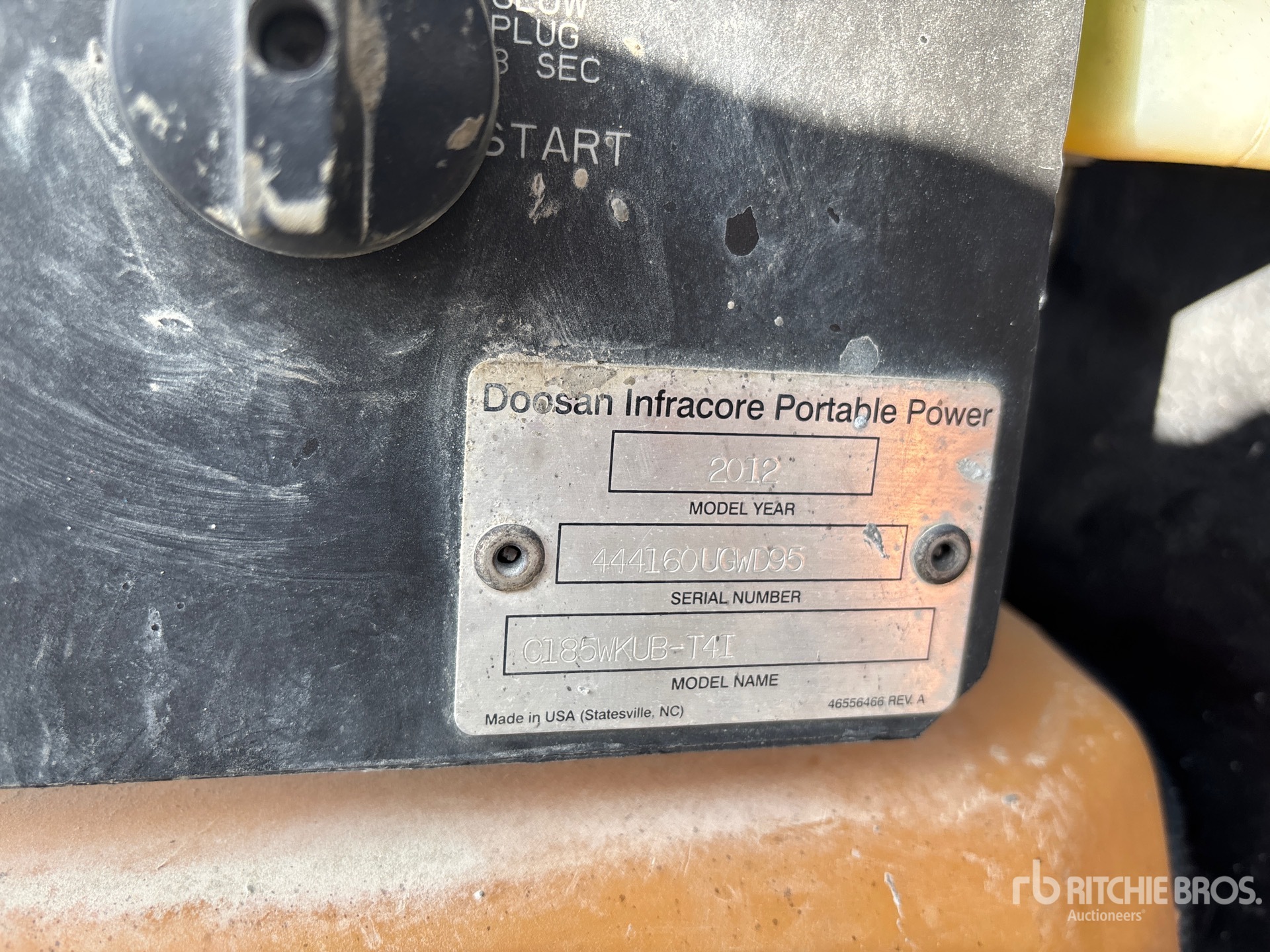 2012 Doosan Portable Power C185WKUB-T4I