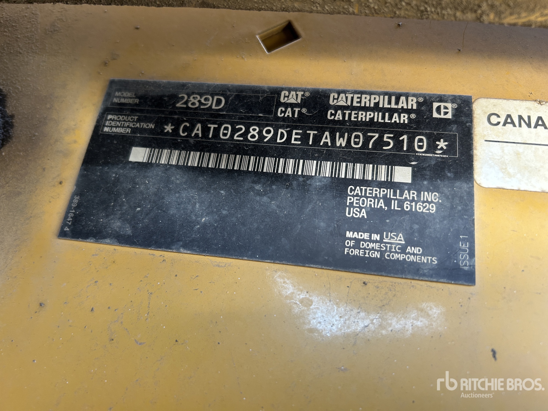 2017 Caterpillar 289D