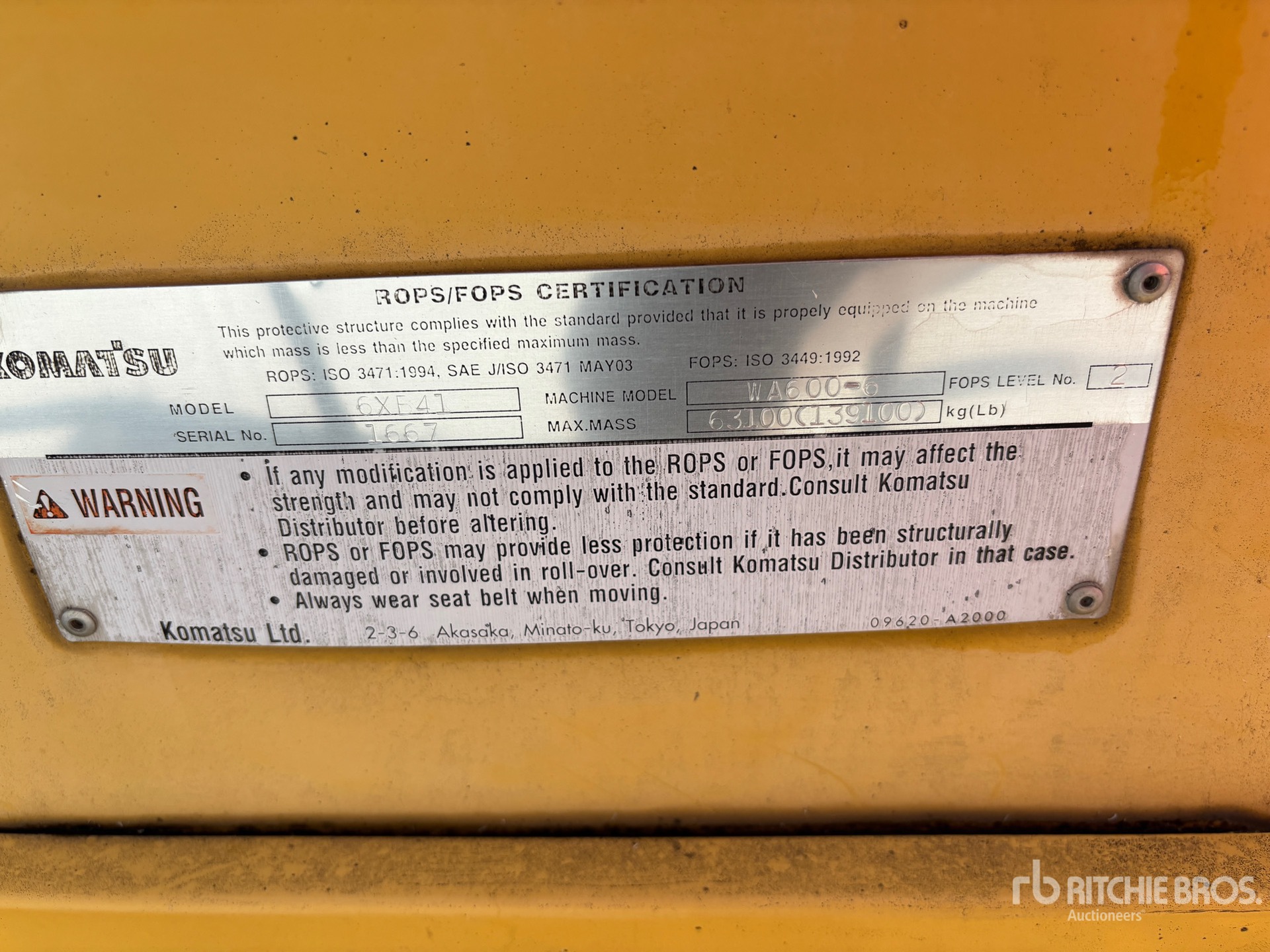 Komatsu WA600-6