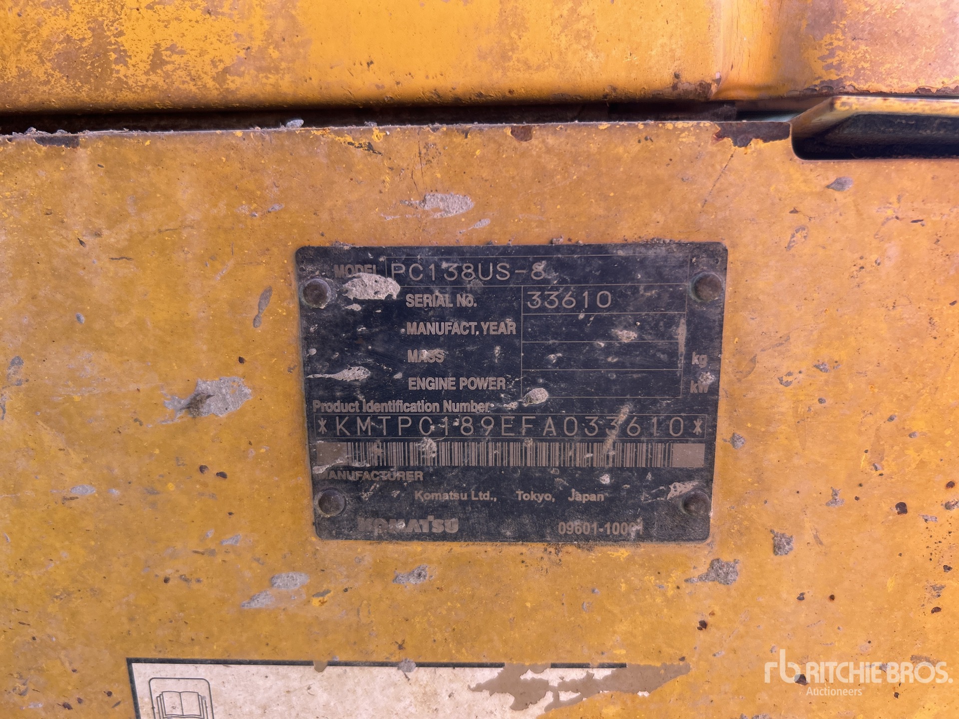 2015 Komatsu PC138US-8