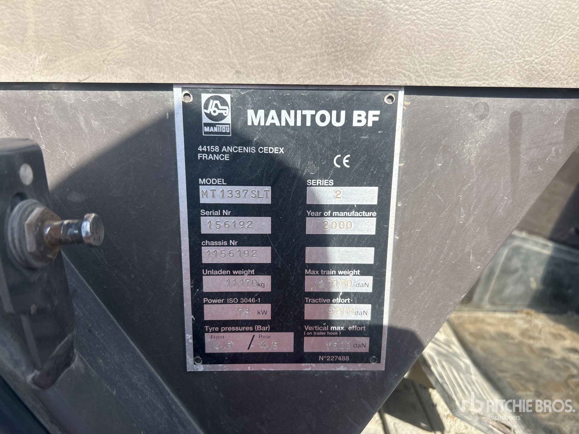 2000 Manitou MT1337SLT