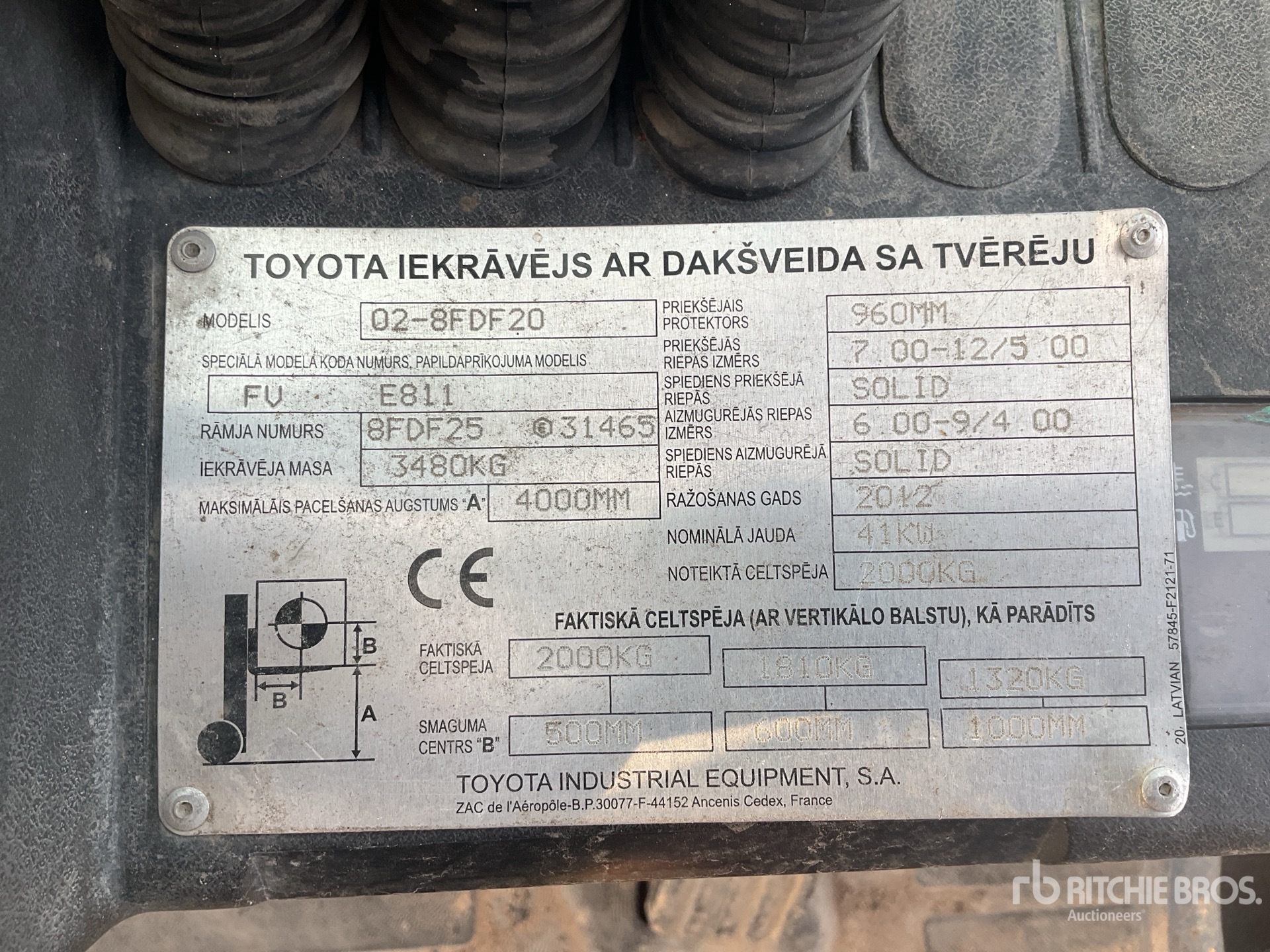 2012 Toyota 02-8FDF20