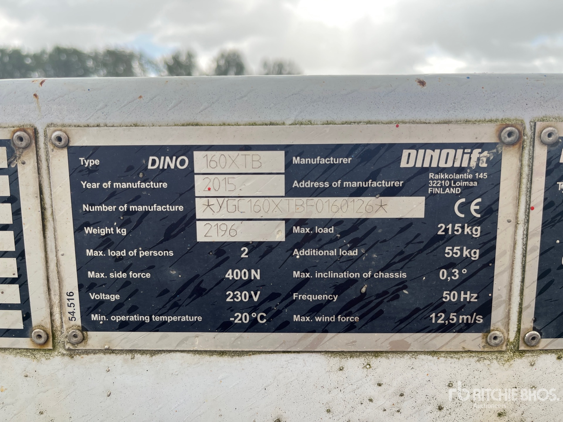 2015 Dino 160XTB