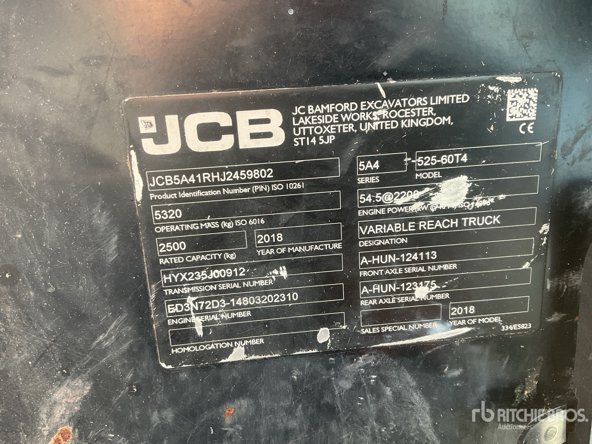 2018 JCB 525-60T4