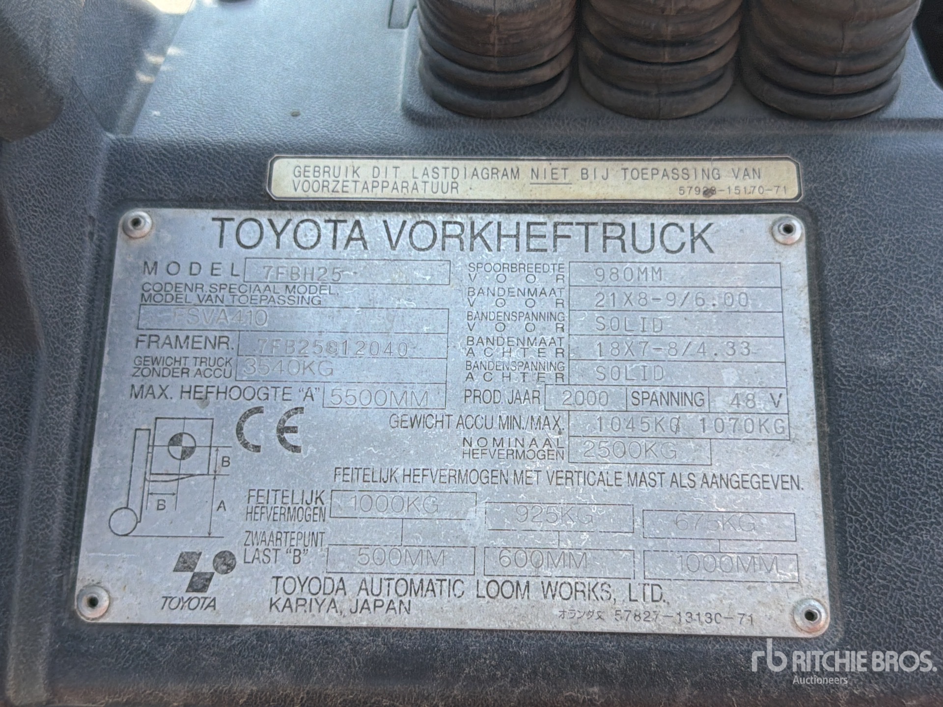 2000 Toyota 7FBH25